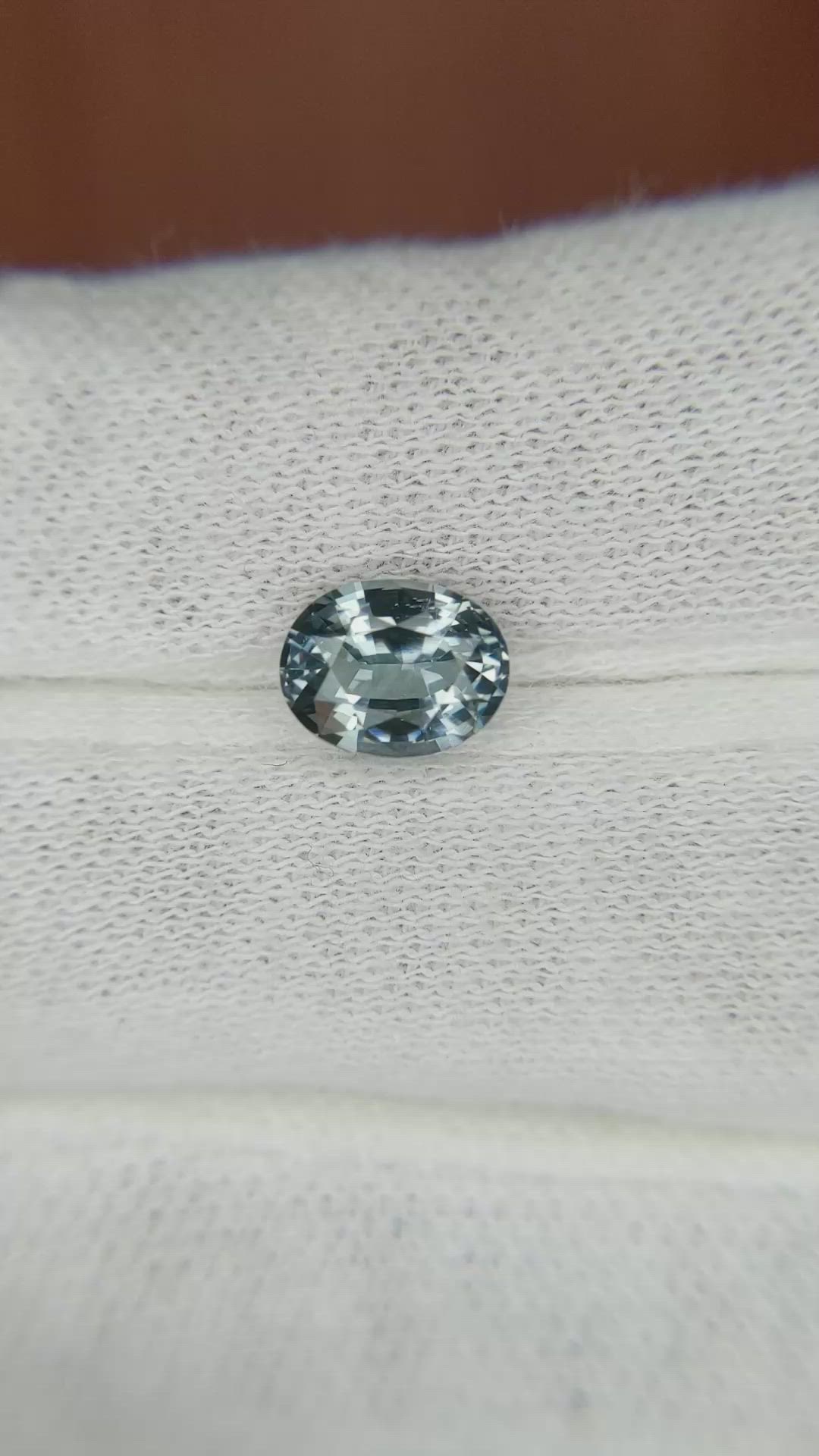 1.56 Ct. Greenish Blue Sapphire from Ceylon (Sri Lanka) Size Video
