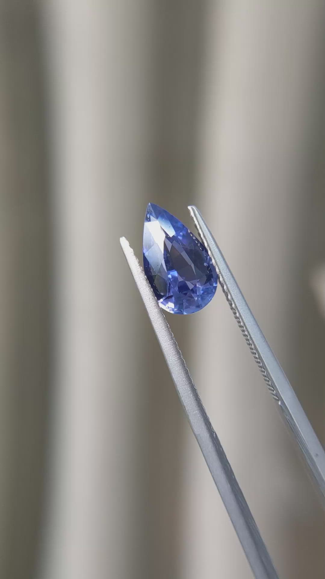 1.82 Ct. Blue Sapphire from Ceylon (Sri Lanka) Size Video