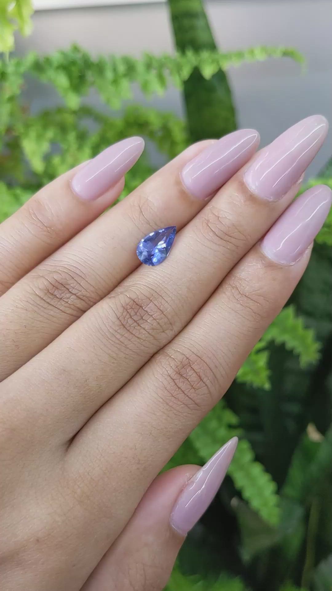 1.82 Ct. Blue Sapphire from Ceylon (Sri Lanka) Size Video