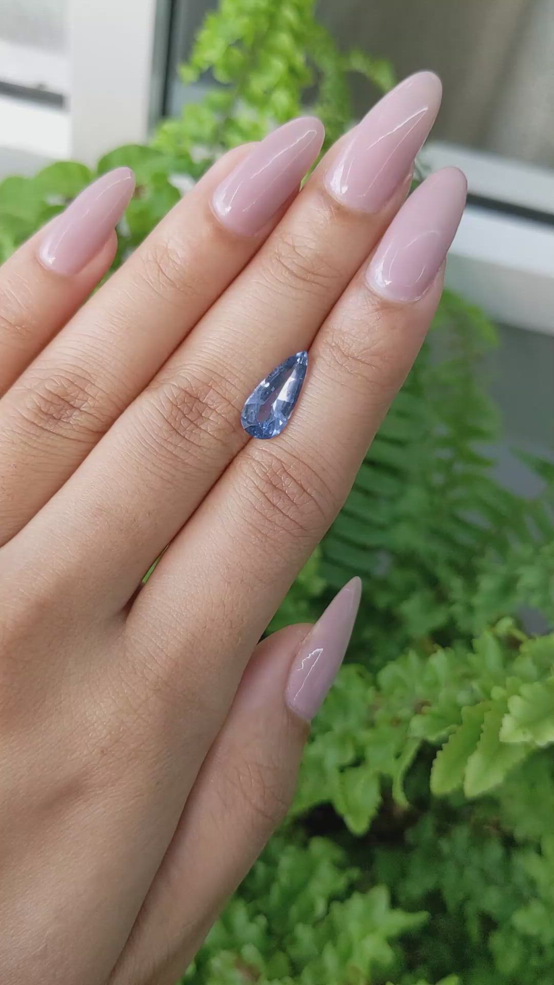 2.68 Ct. Blue Sapphire from Ceylon (Sri Lanka) Size Video