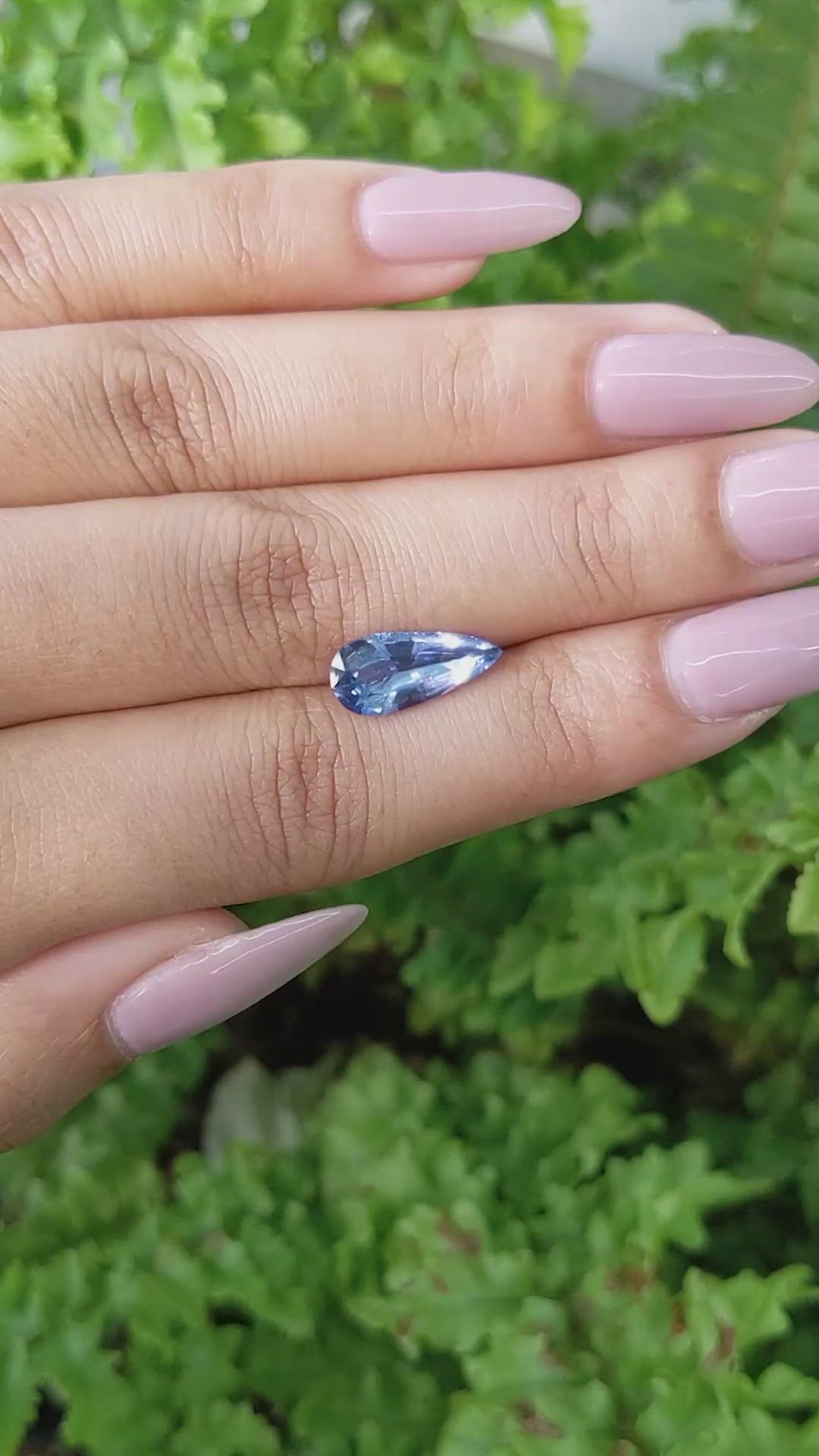 2.68 Ct. Blue Sapphire from Ceylon (Sri Lanka) Size Video