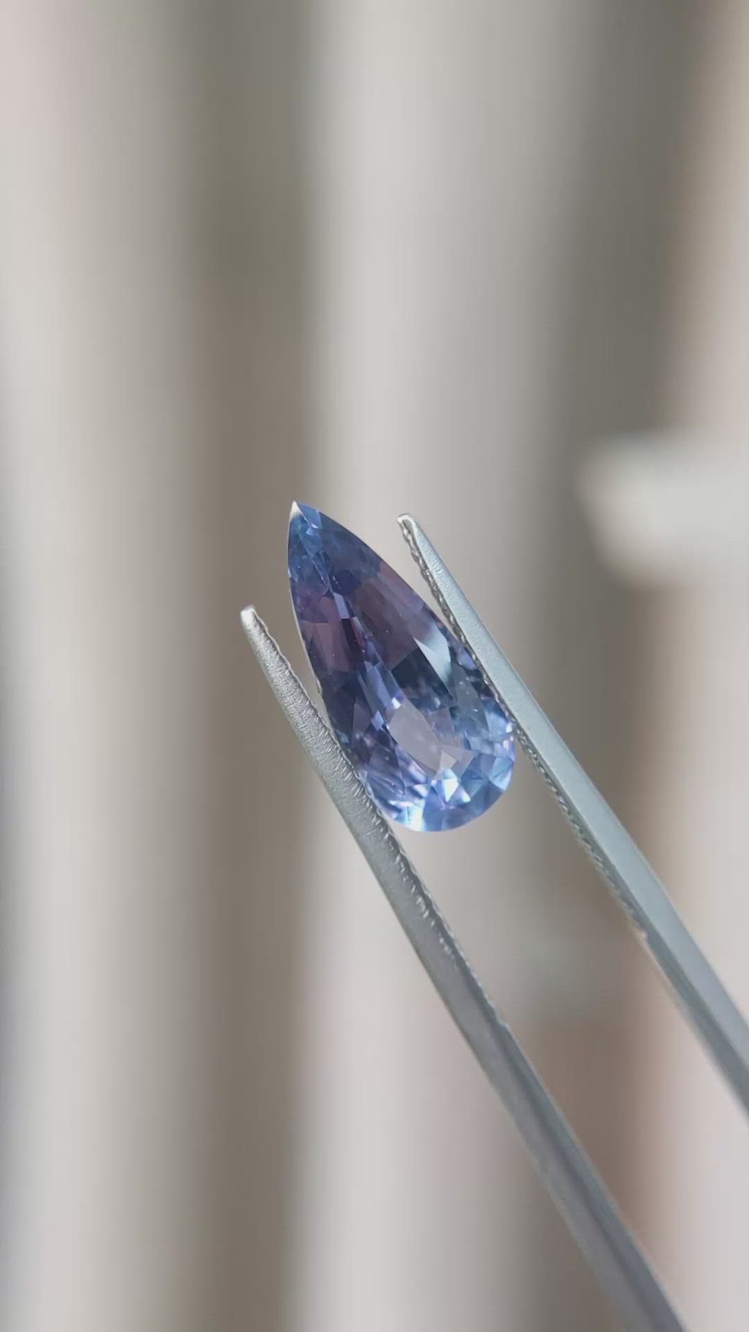 2.68 Ct. Blue Sapphire from Ceylon (Sri Lanka) Size Video