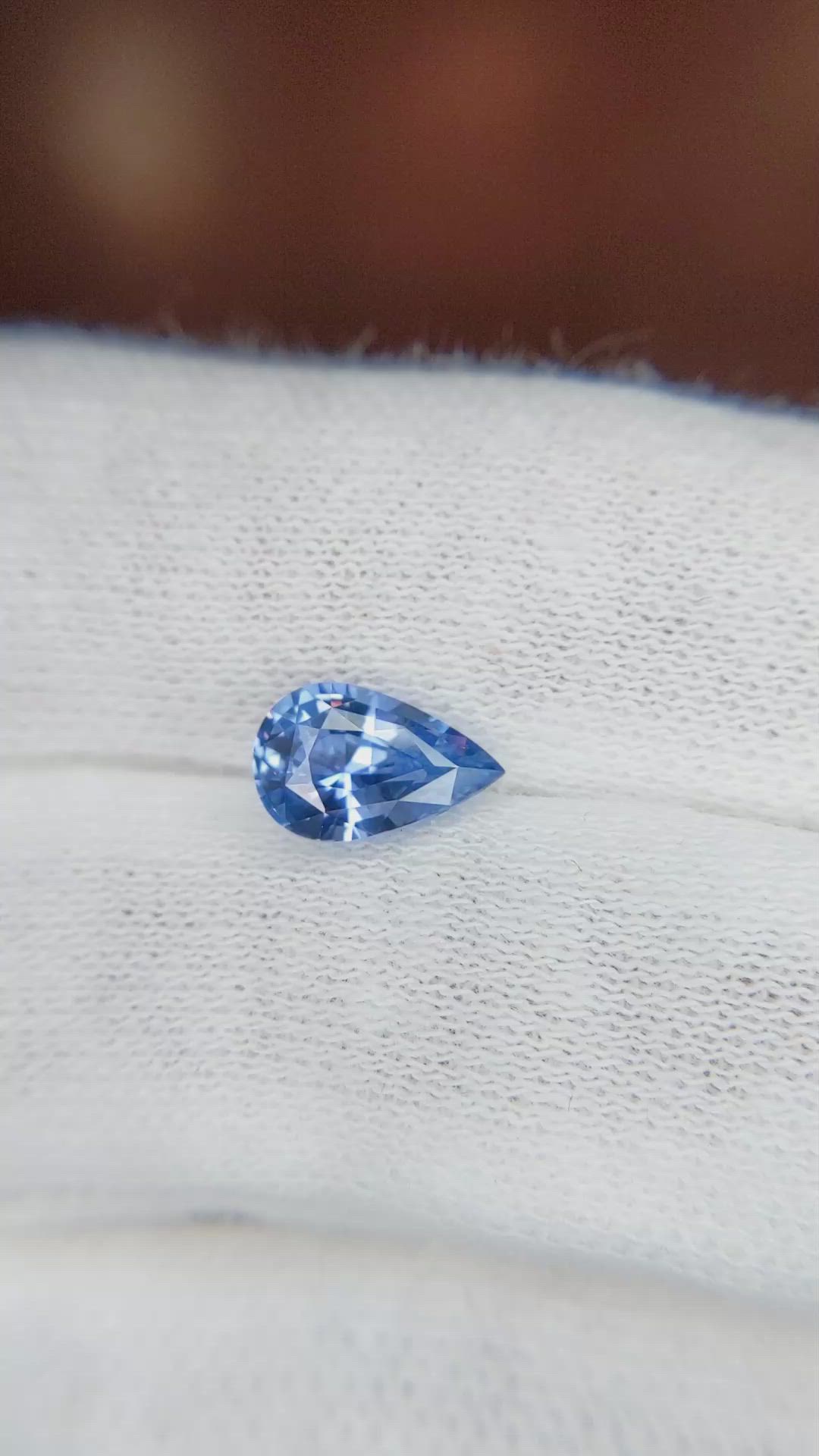 1.60 Ct. Blue Sapphire from Ceylon (Sri Lanka) Size Video