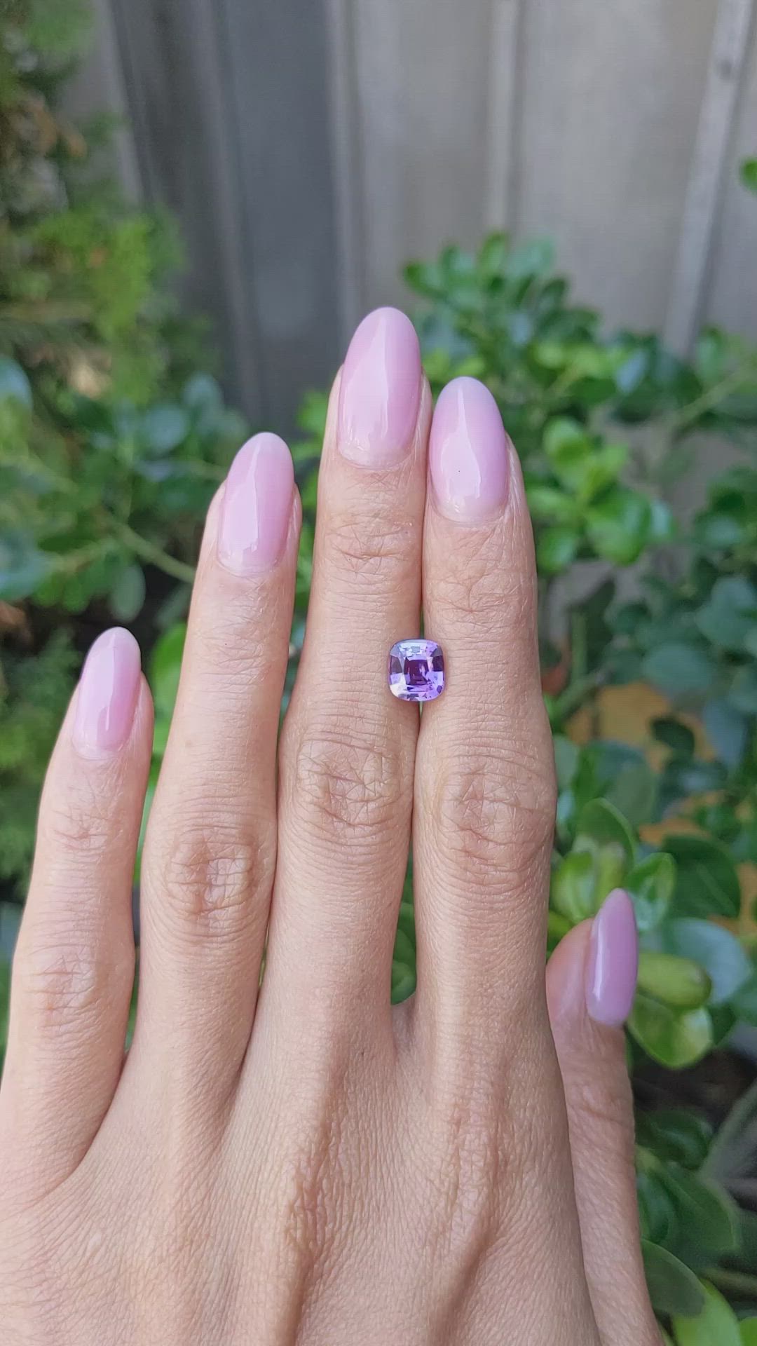2.04 Ct. Purple Sapphire from Ceylon (Sri Lanka) Size Video