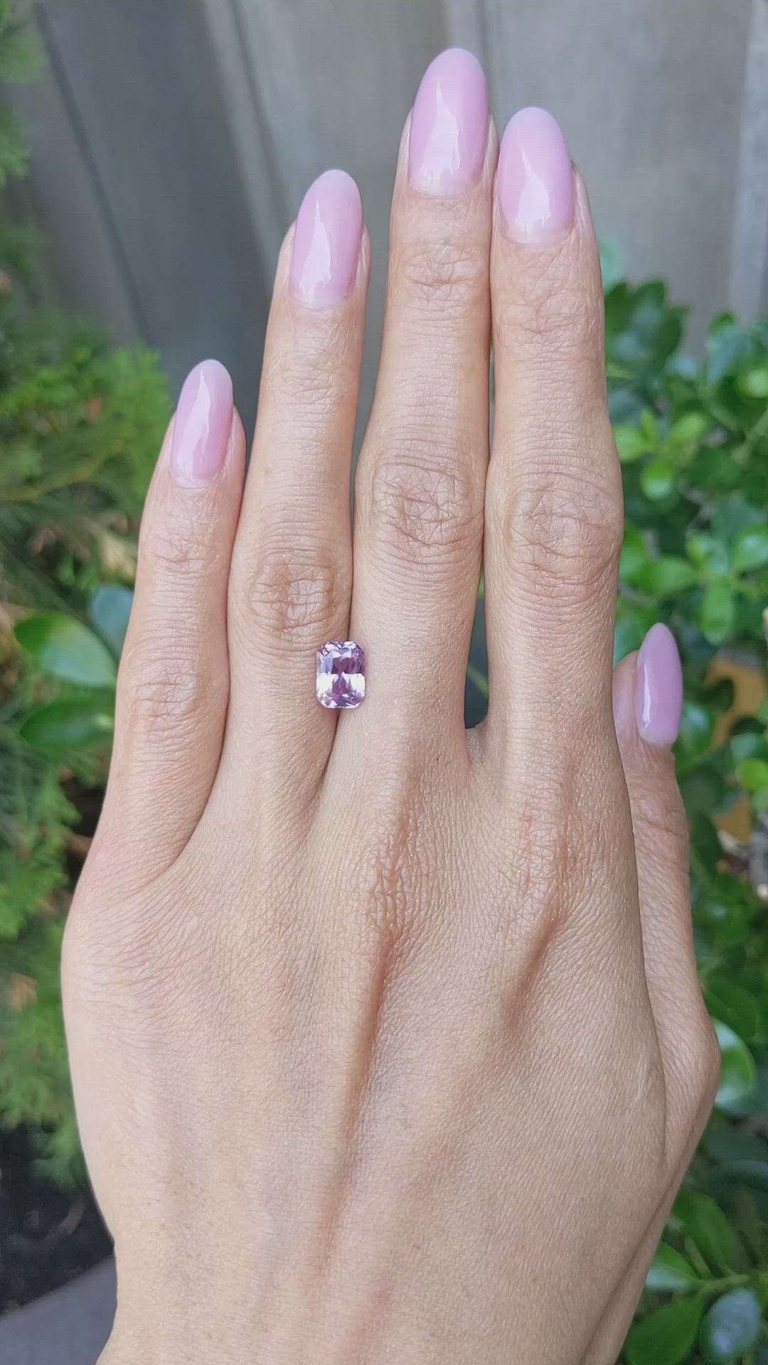 2.22 Ct. Purple Sapphire from Ceylon (Sri Lanka) Size Video
