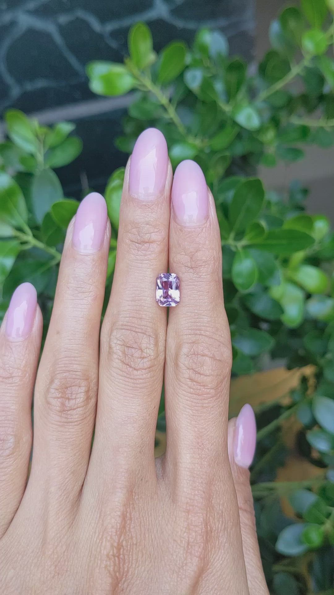 2.22 Ct. Purple Sapphire from Ceylon (Sri Lanka) Size Video