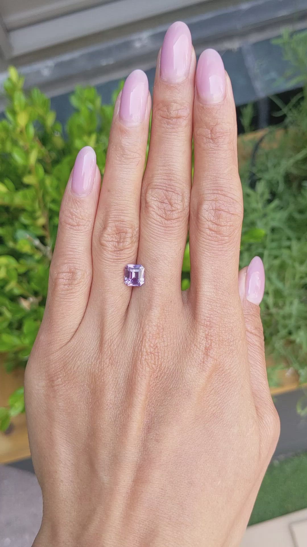 2.14 Ct. Purple Sapphire from Ceylon (Sri Lanka) Size Video