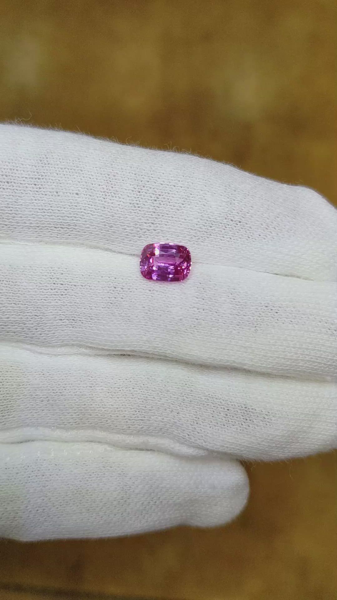 1.54 Ct. Pink Sapphire from Ceylon (Sri Lanka) Size Video