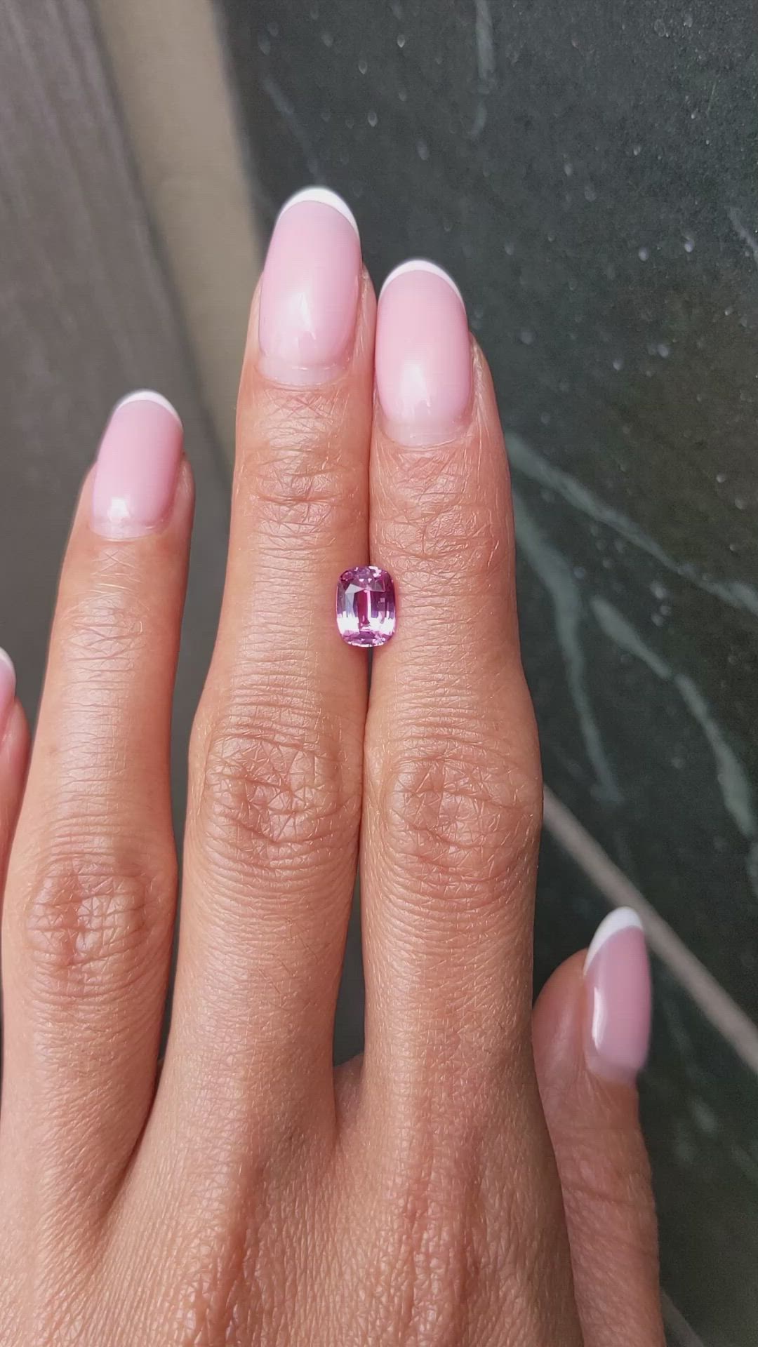 1.54 Ct. Pink Sapphire from Ceylon (Sri Lanka) Size Video