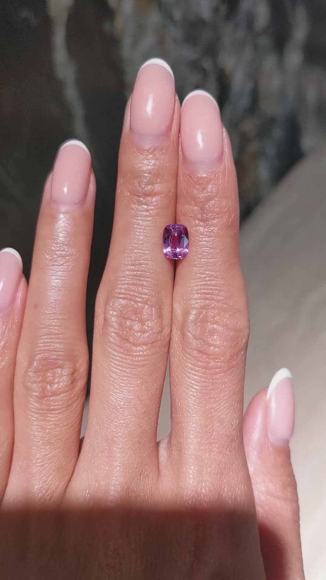 1.54 Ct. Pink Sapphire from Ceylon (Sri Lanka) Size Video