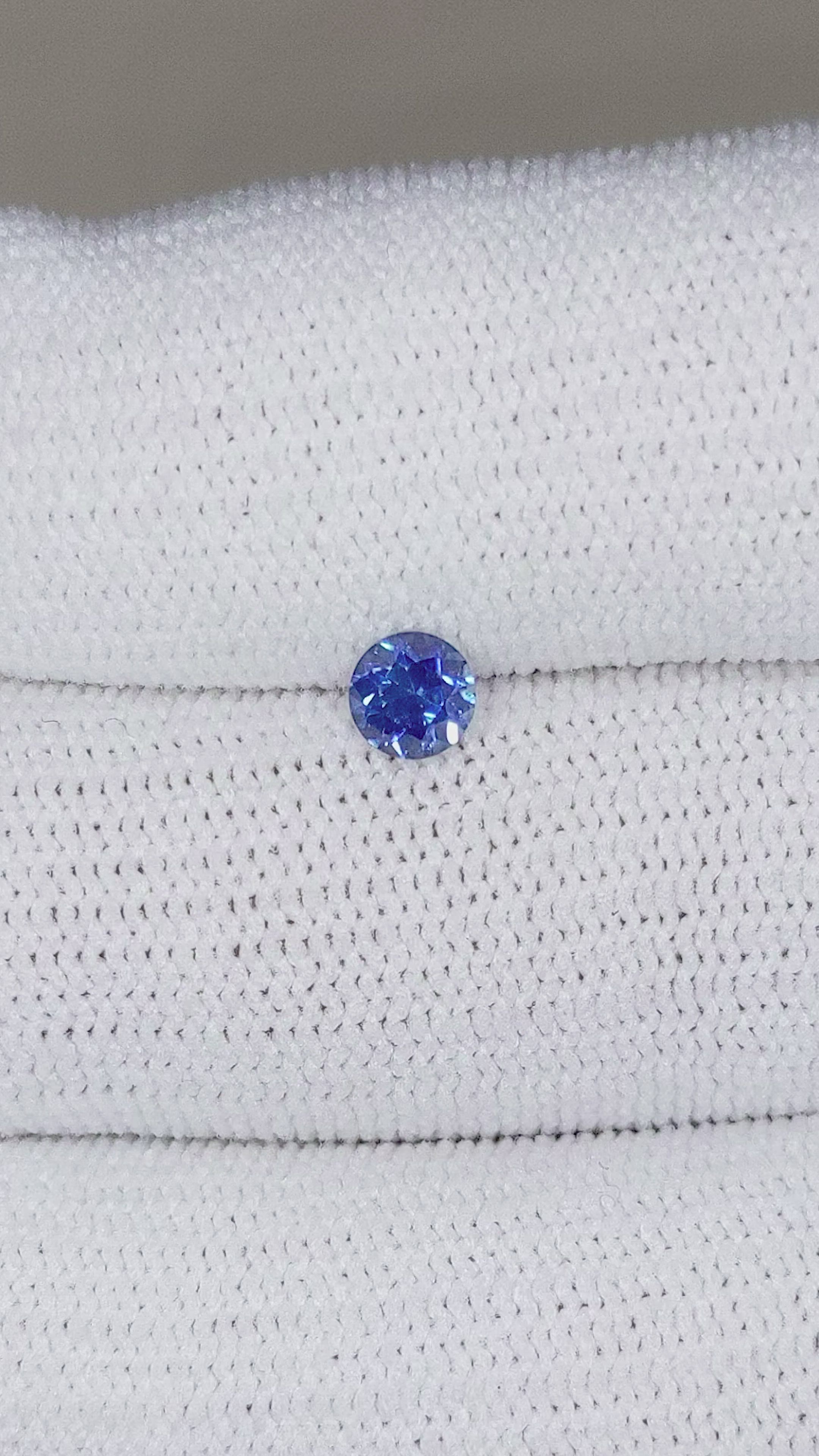0.45 Ct. Blue Sapphire from Ceylon (Sri Lanka) Size Video