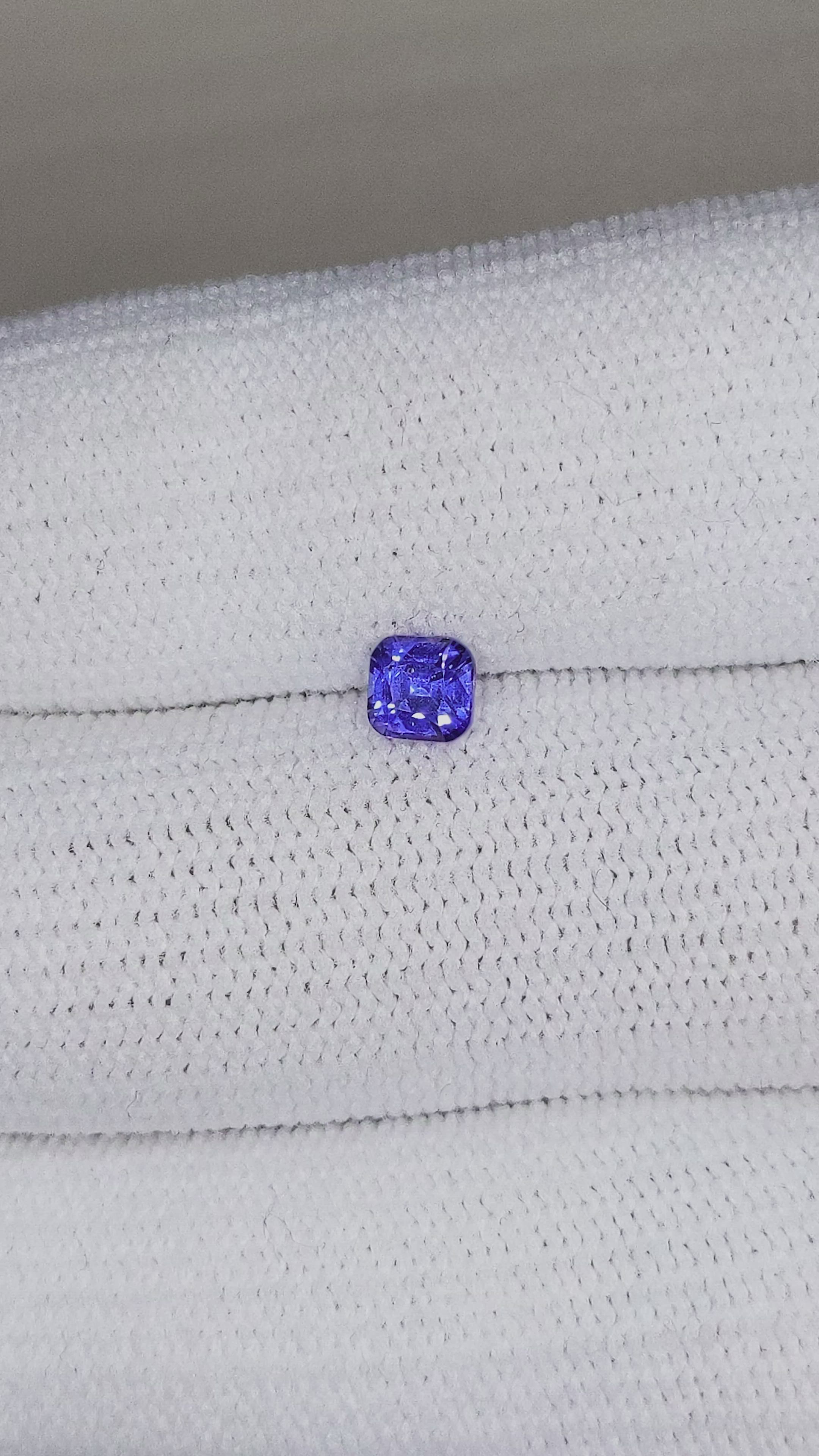 0.49 Ct. Blue Sapphire from Ceylon (Sri Lanka) Size Video