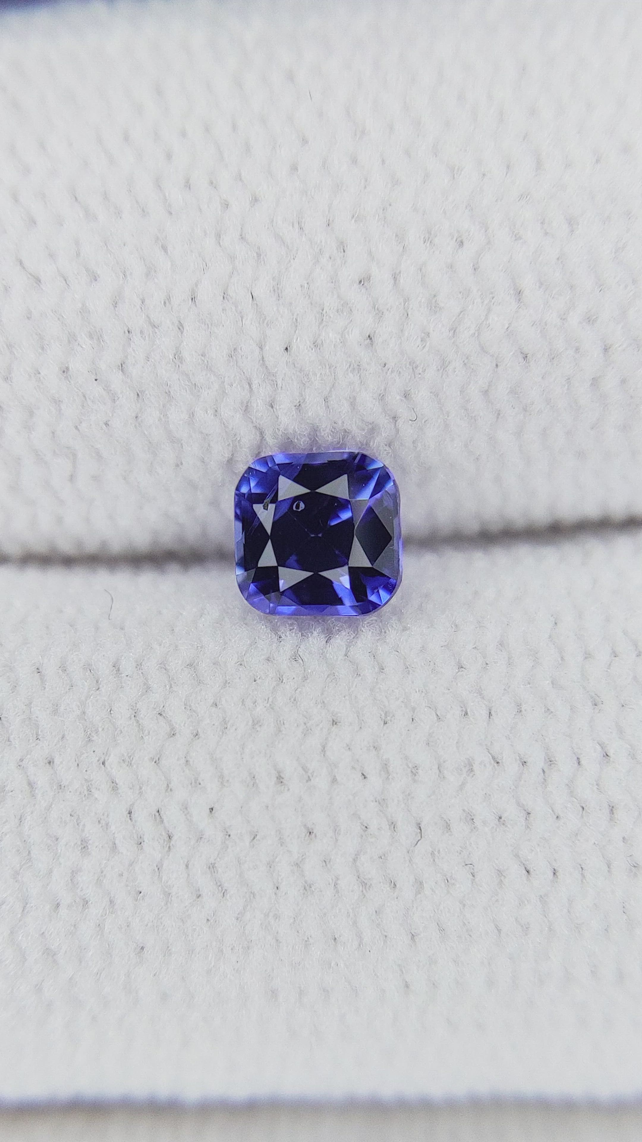 0.49 Ct. Blue Sapphire from Ceylon (Sri Lanka) Size Video