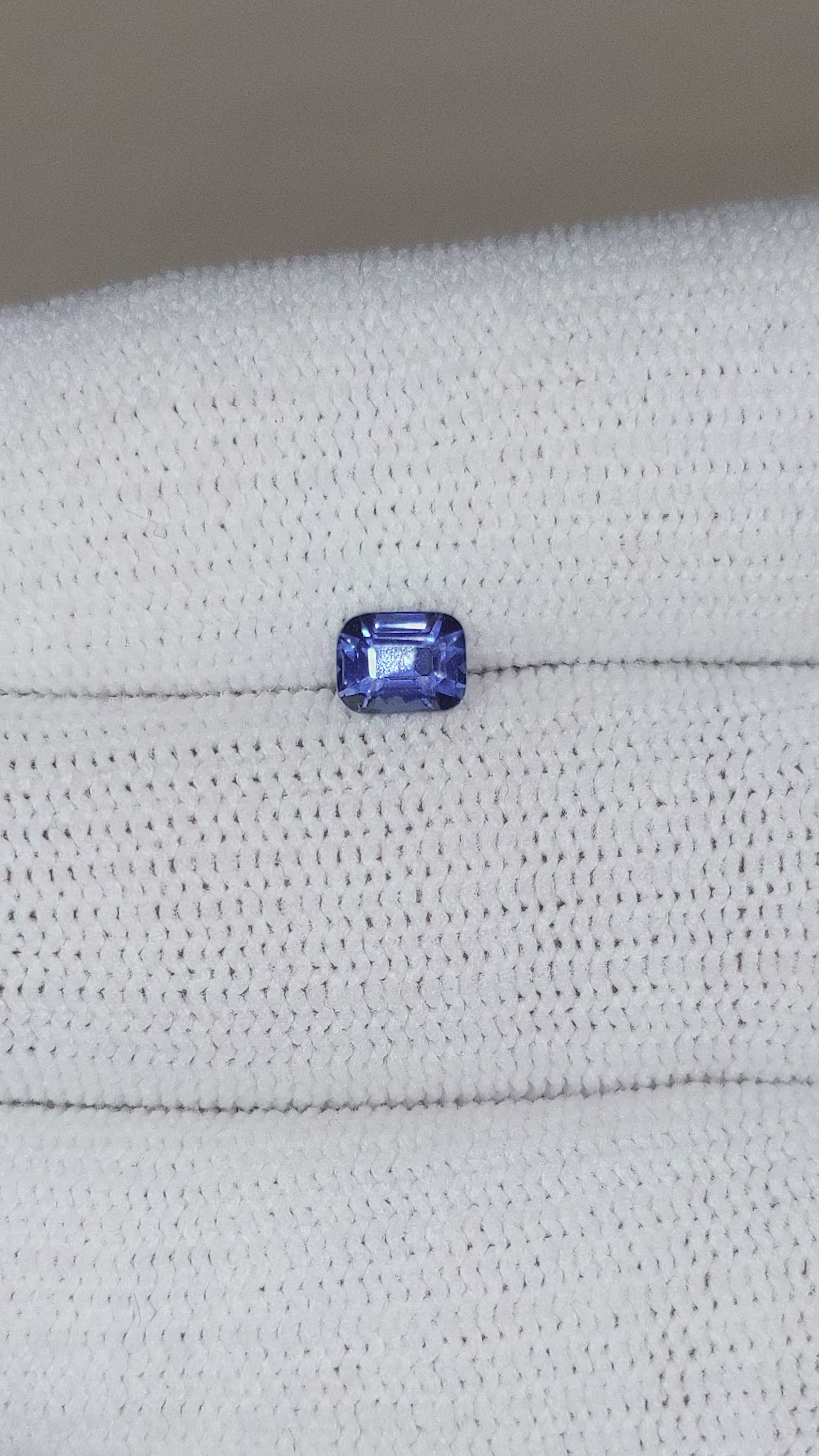 0.55 Ct. Blue Sapphire from Ceylon (Sri Lanka) Size Video