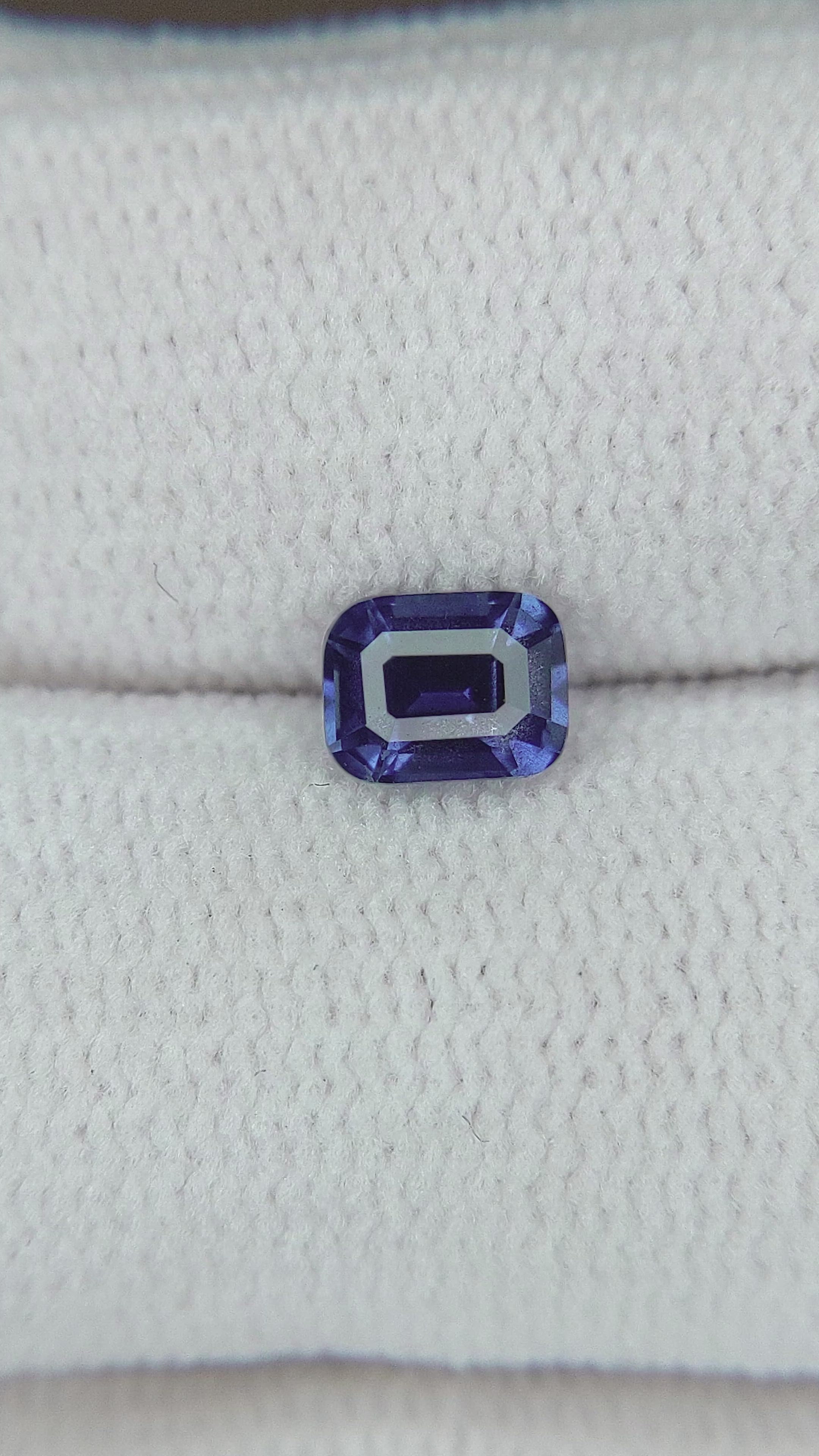 0.55 Ct. Blue Sapphire from Ceylon (Sri Lanka) Size Video