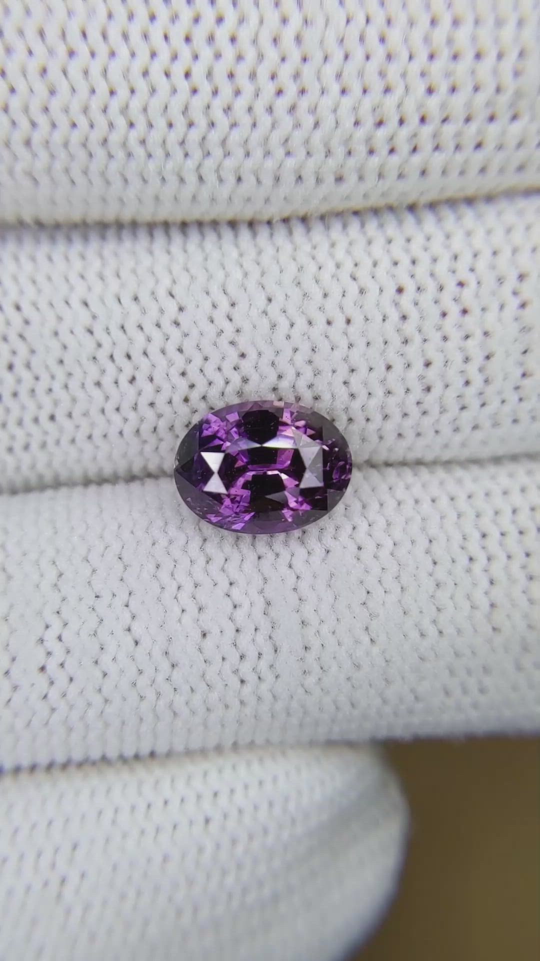 3.18 Ct. Purple Sapphire from Madagascar Size Video