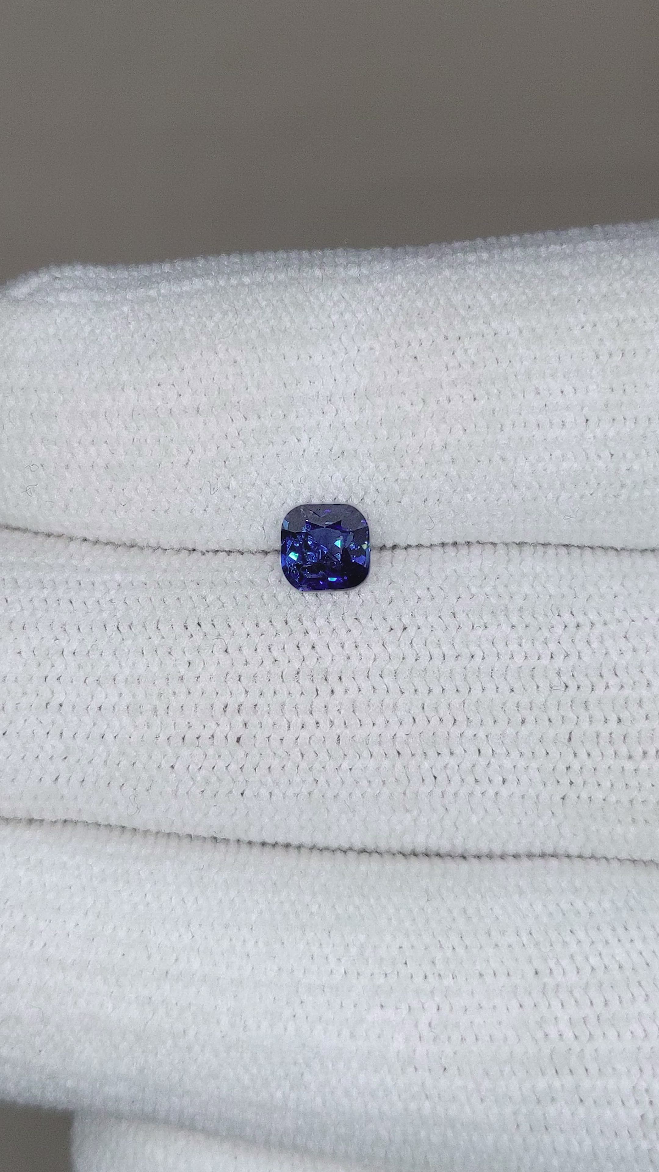 0.67 Ct. Blue Sapphire from Ceylon (Sri Lanka) Size Video