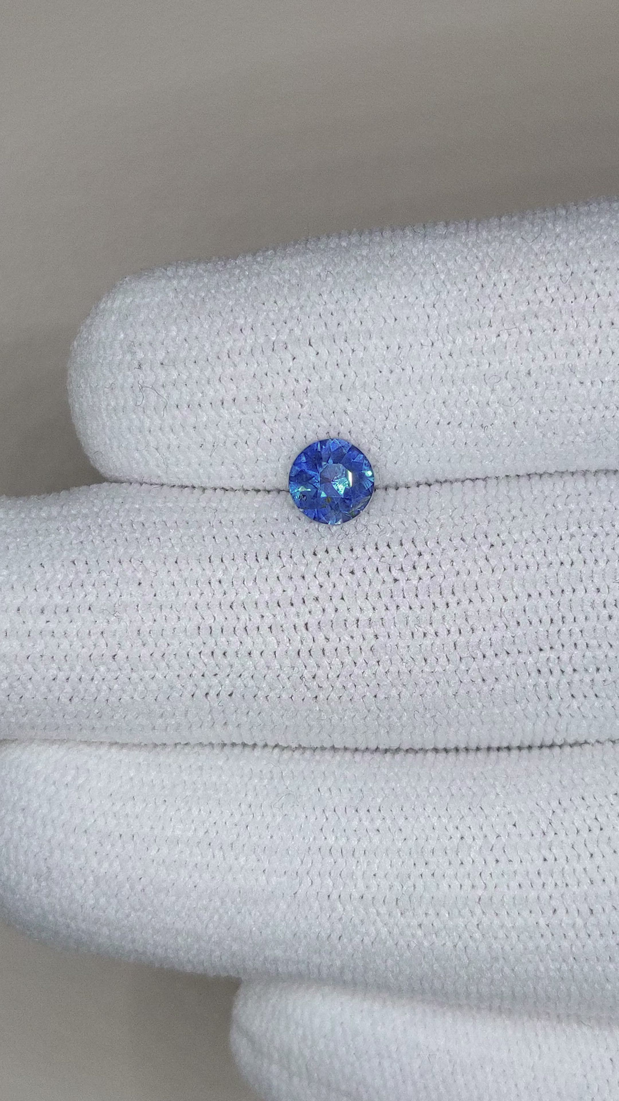 0.67 Ct. Blue Sapphire from Ceylon (Sri Lanka) Size Video