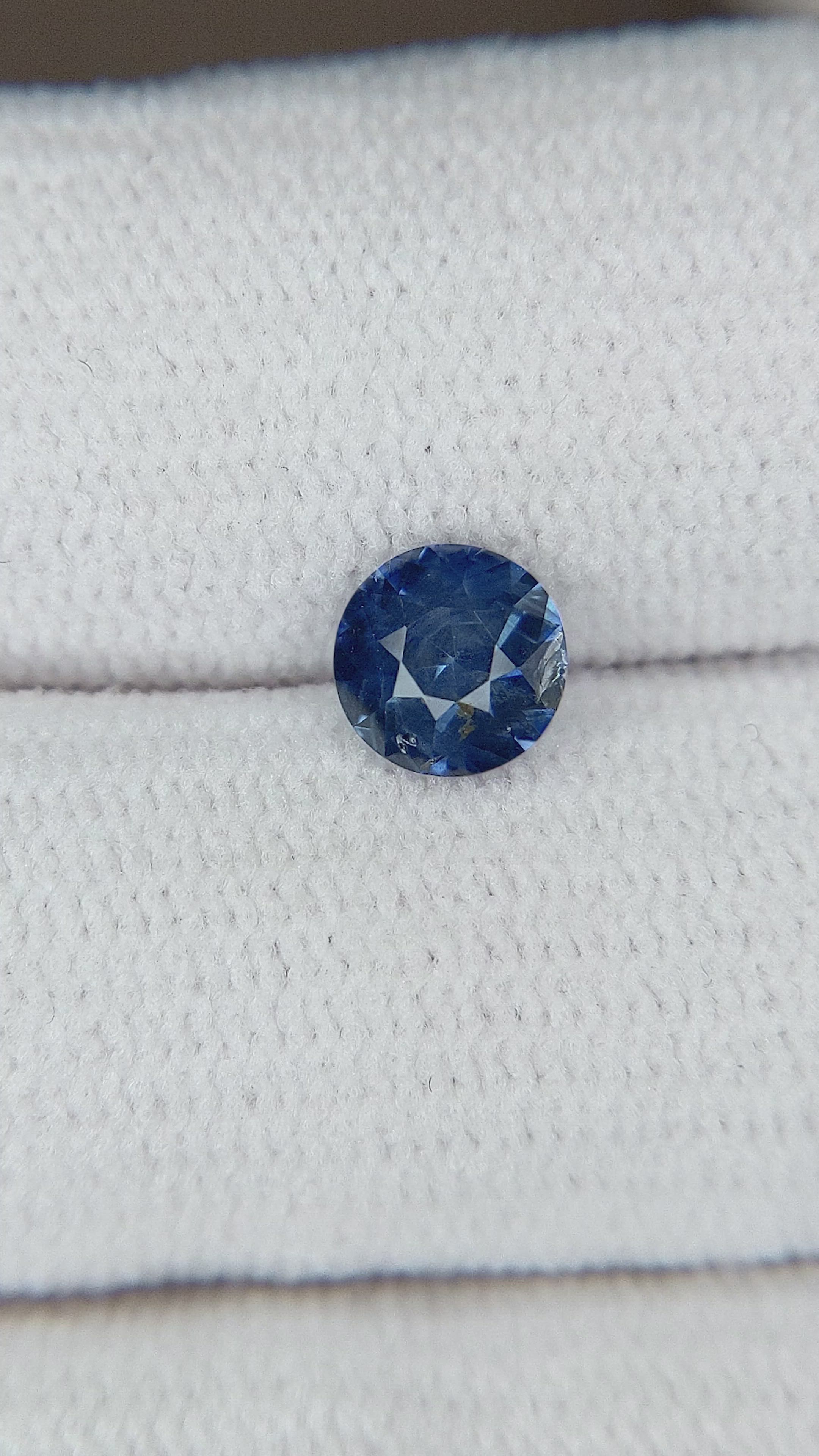 0.67 Ct. Blue Sapphire from Ceylon (Sri Lanka) Size Video