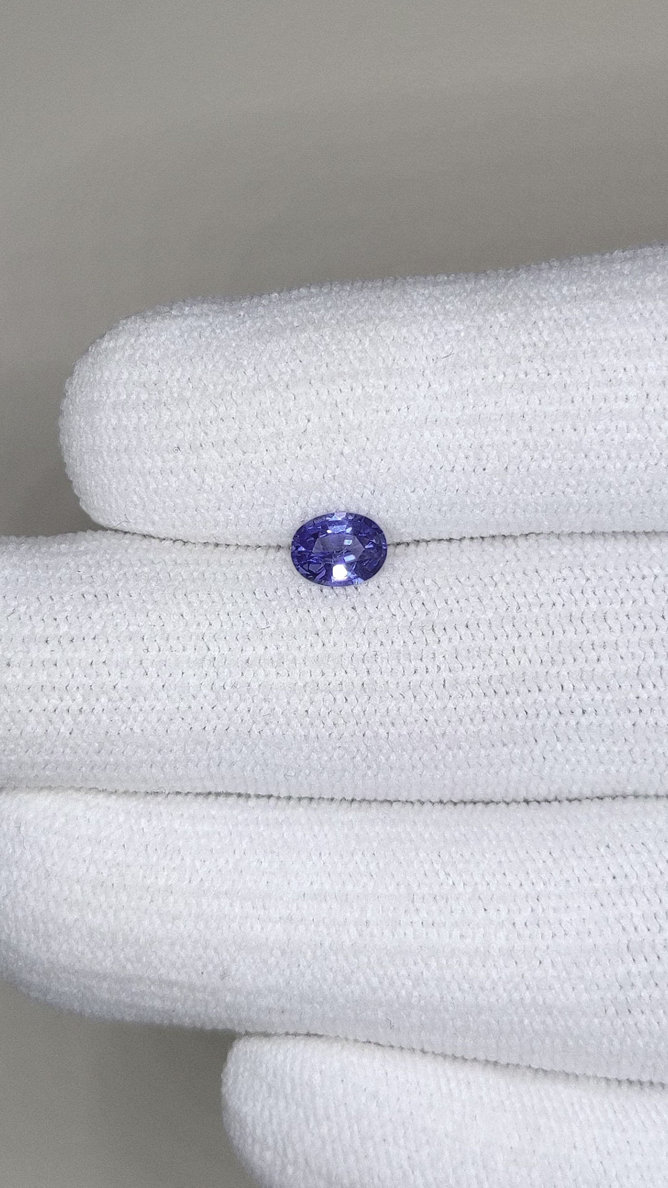 0.72 Ct. Blue Sapphire from Ceylon (Sri Lanka) Size Video