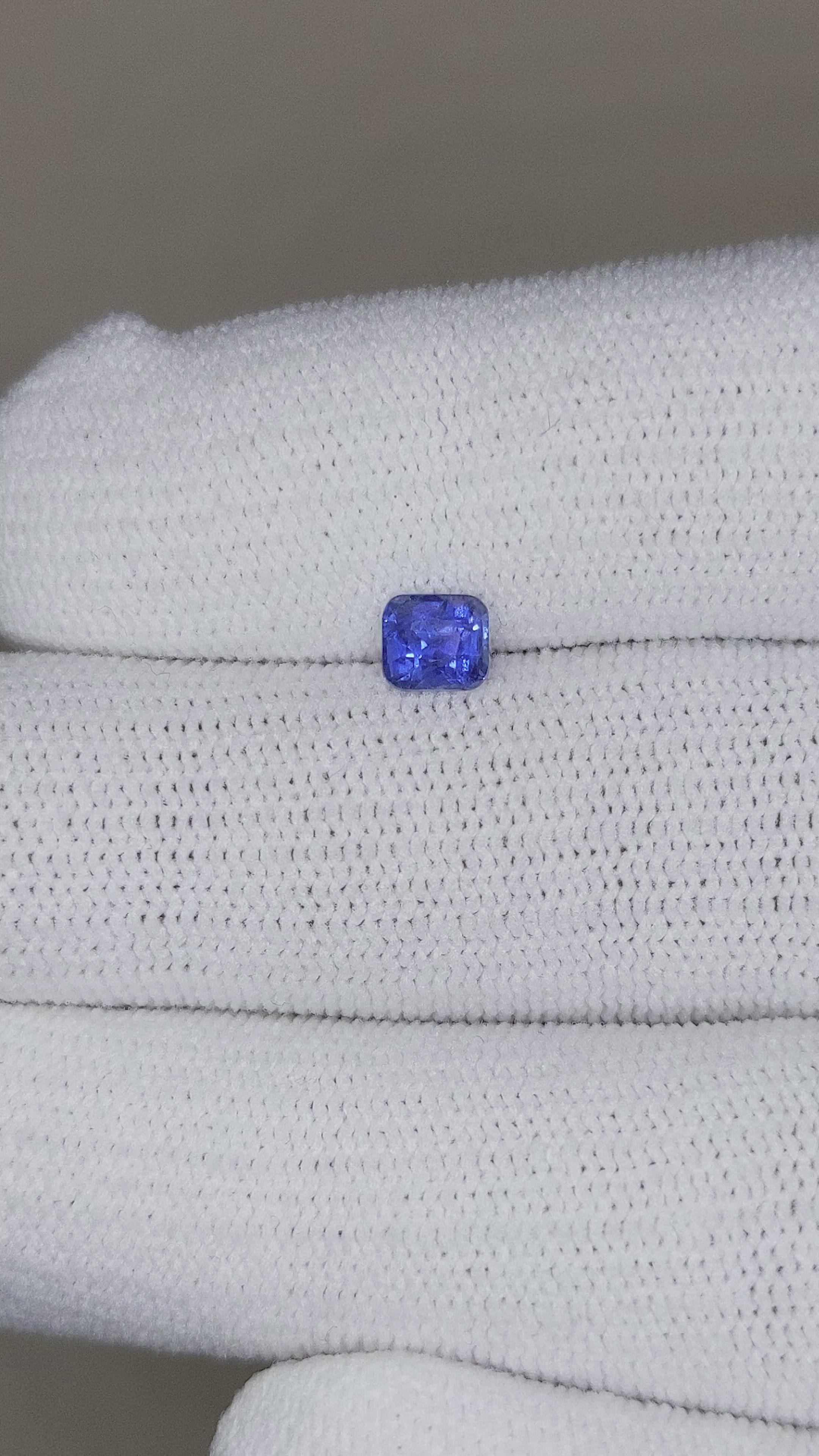 0.73 Ct. Blue Sapphire from Ceylon (Sri Lanka) Size Video