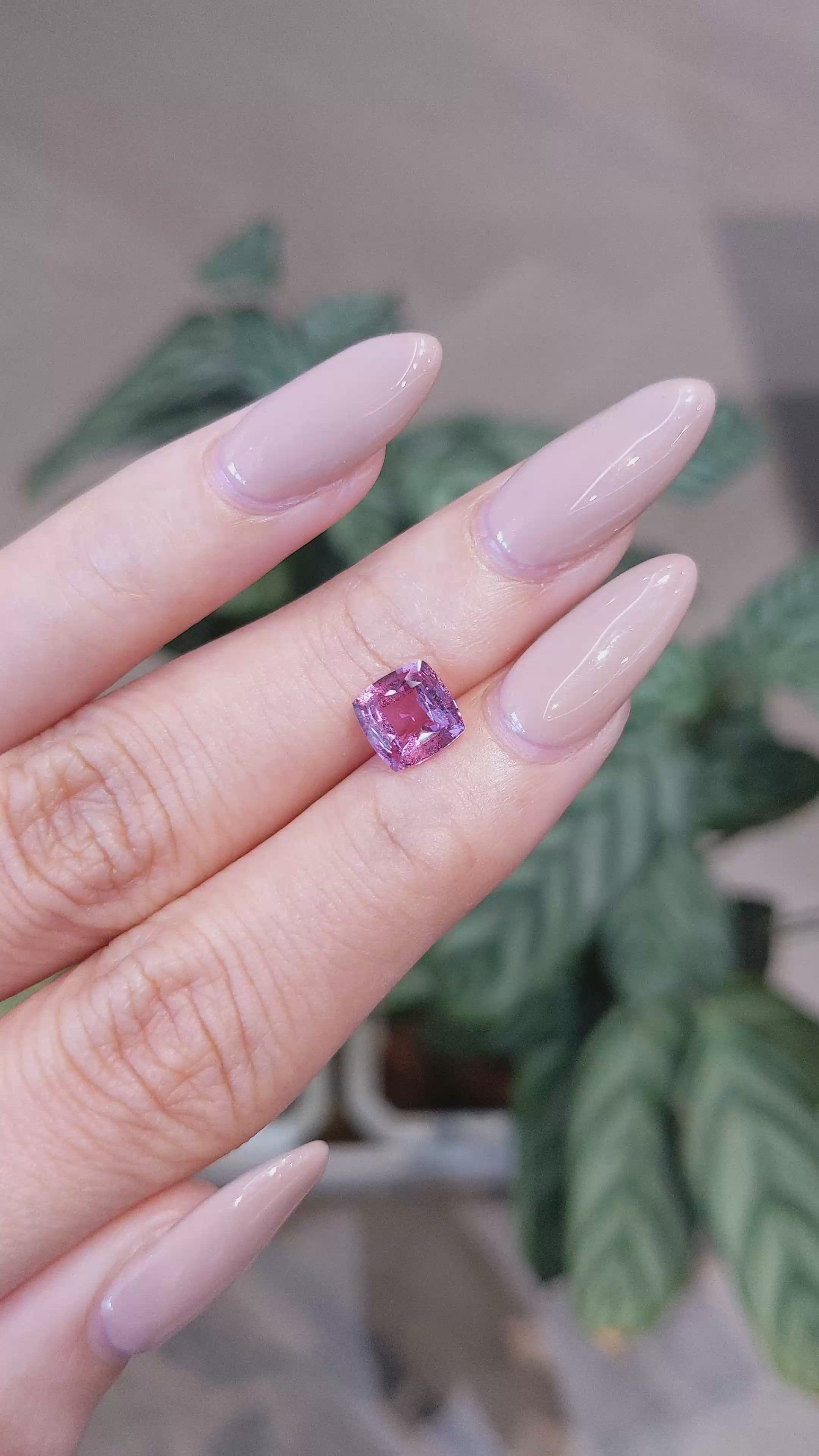 1.45 Ct. Pink Sapphire from Madagascar Size Video