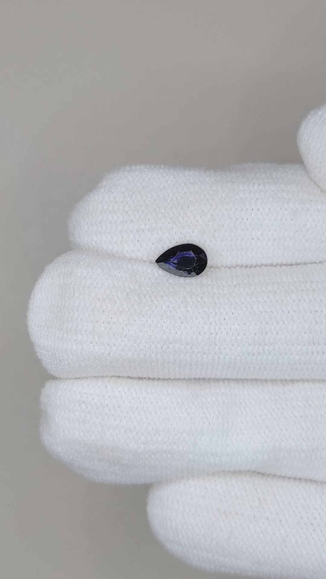 0.78 Ct. Blue Sapphire from Ceylon (Sri Lanka) Size Video