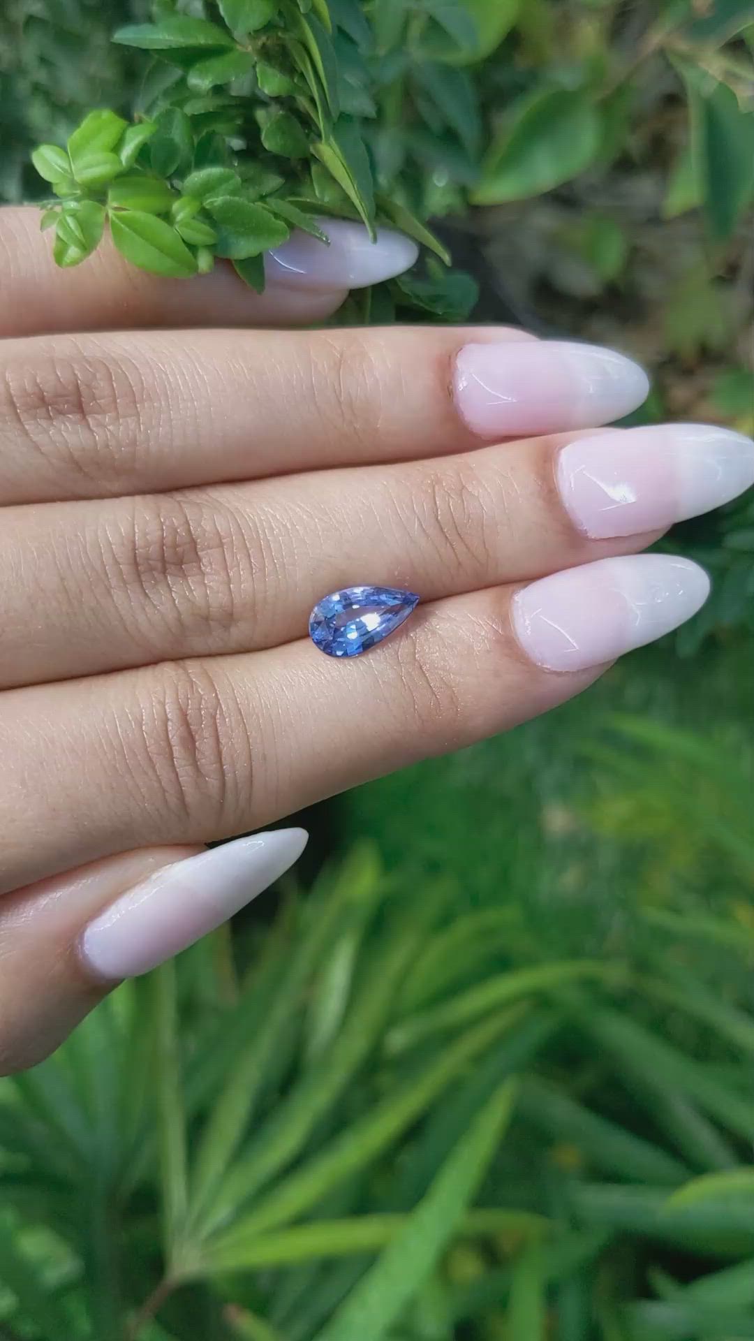 2.06 Ct. Blue Sapphire from Ceylon (Sri Lanka) Size Video
