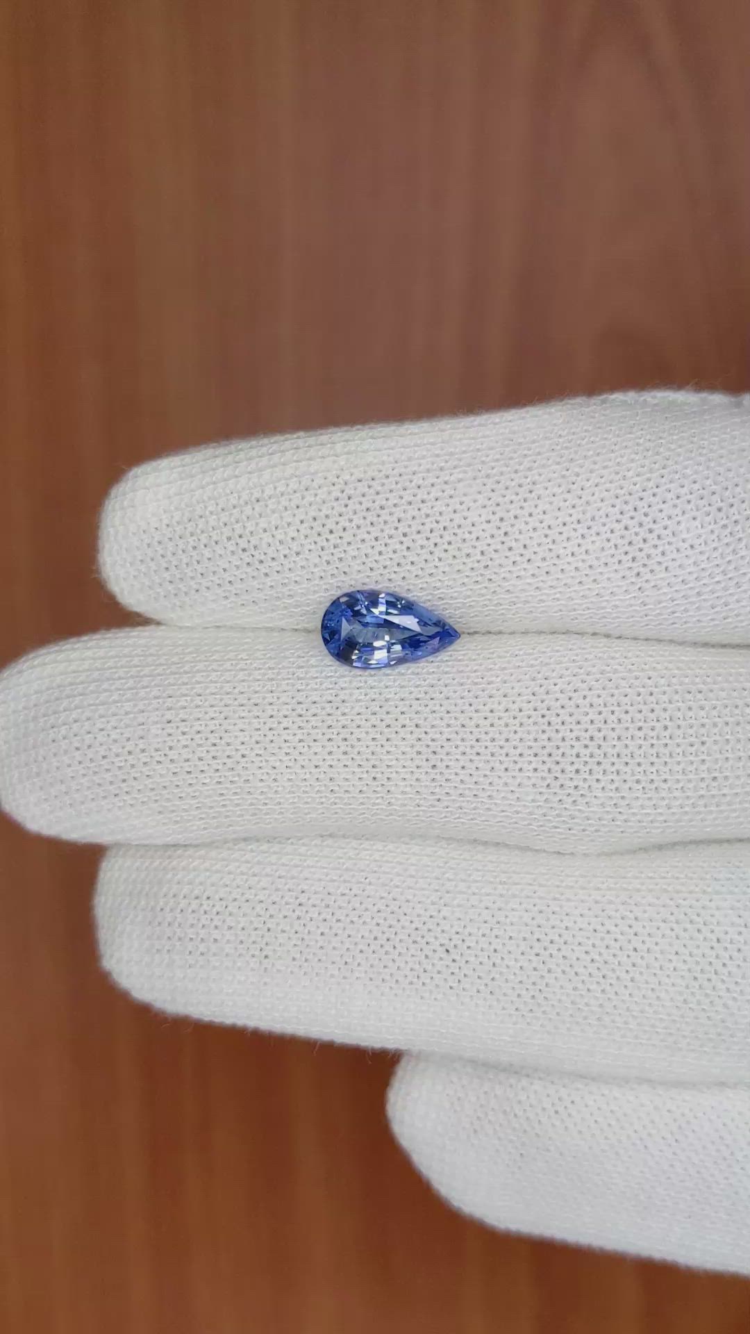 2.06 Ct. Blue Sapphire from Ceylon (Sri Lanka) Size Video