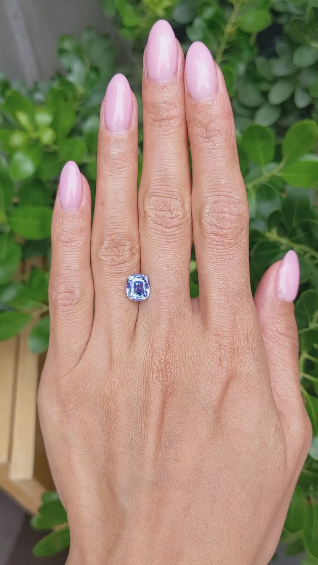 3.39 Ct. Blue Sapphire from Ceylon (Sri Lanka) Size Video
