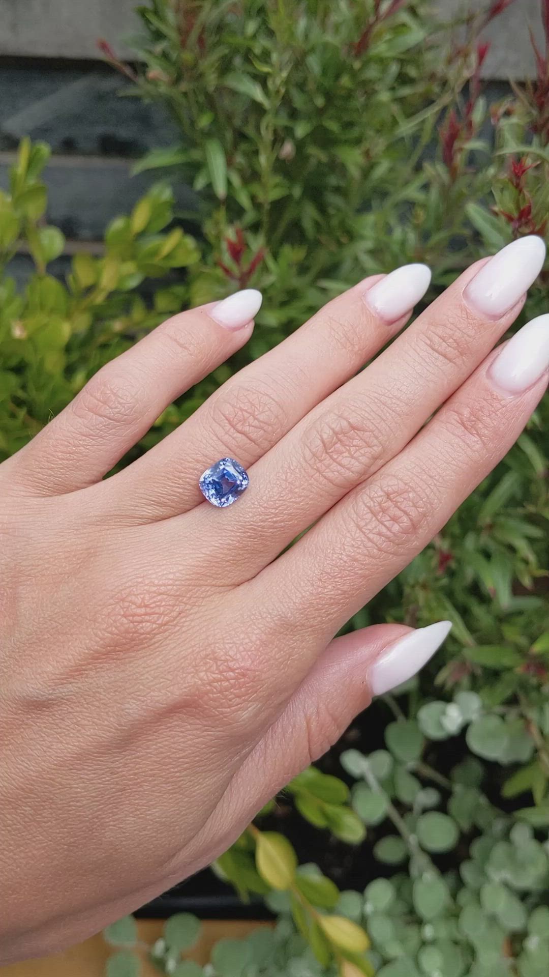 3.39 Ct. Blue Sapphire from Ceylon (Sri Lanka) Size Video