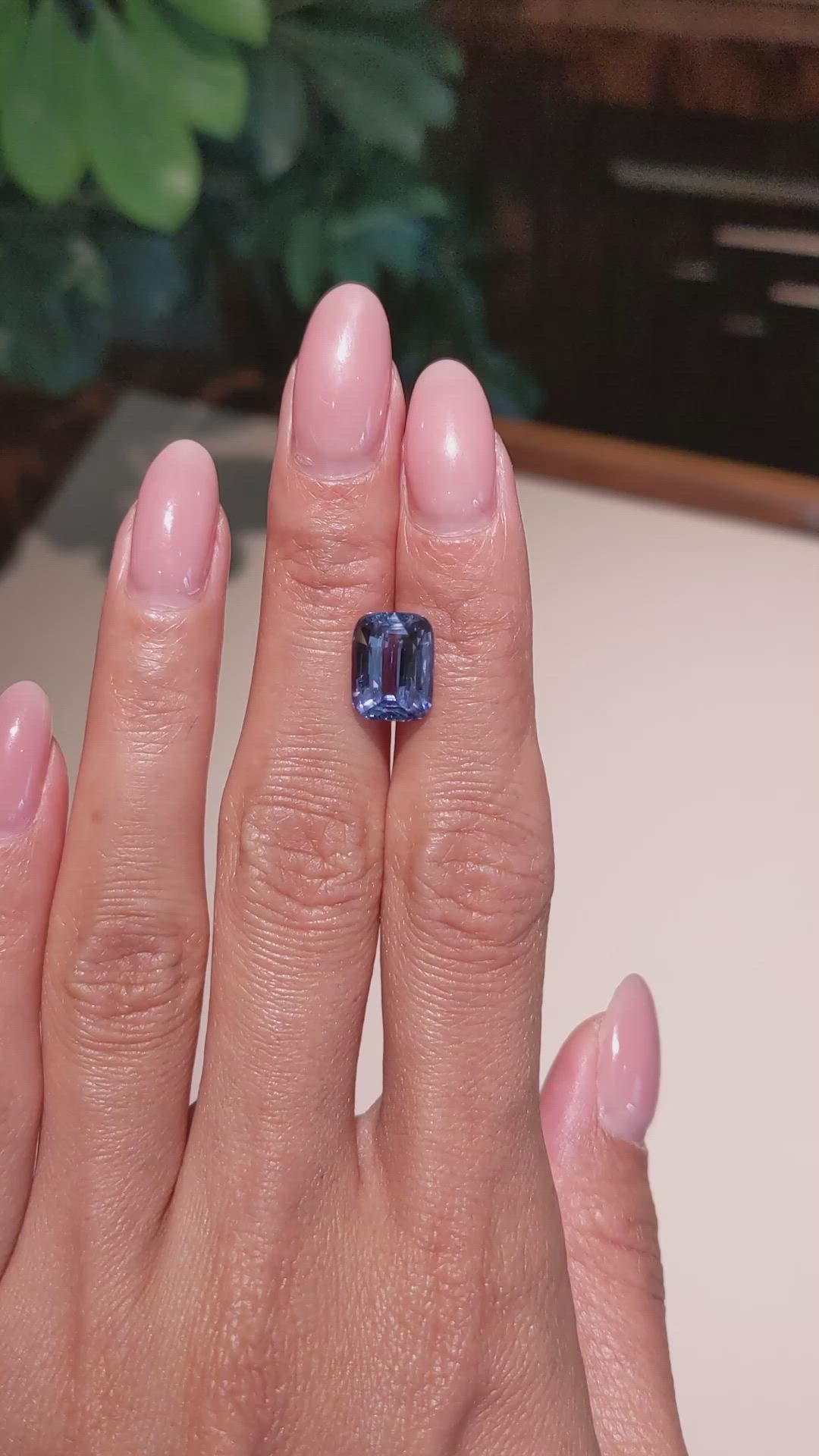 5.01 Ct. Blue Sapphire from Ceylon (Sri Lanka) Size Video