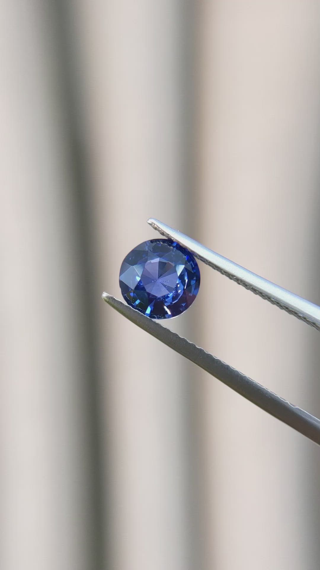 1.60 Ct. Blue Sapphire from Ceylon (Sri Lanka) Size Video