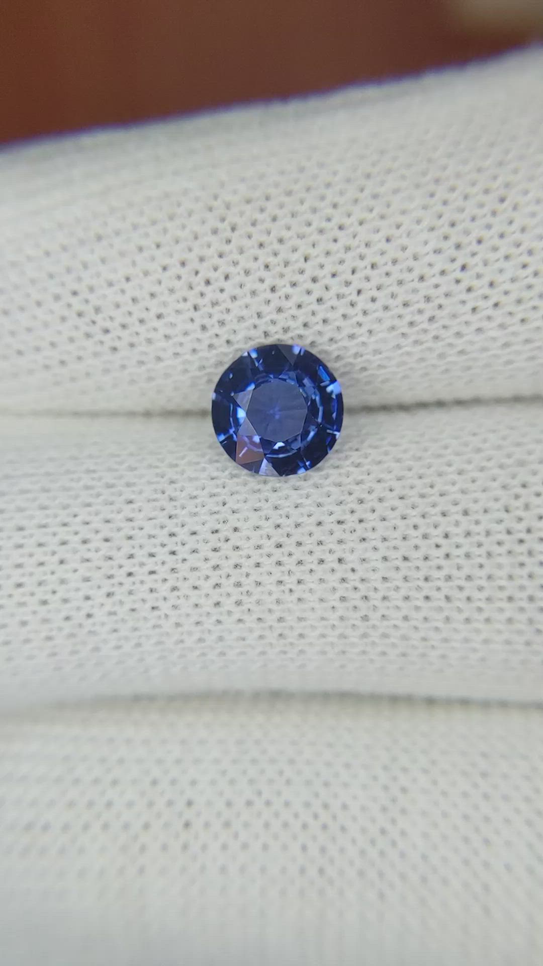 1.60 Ct. Blue Sapphire from Ceylon (Sri Lanka) Size Video
