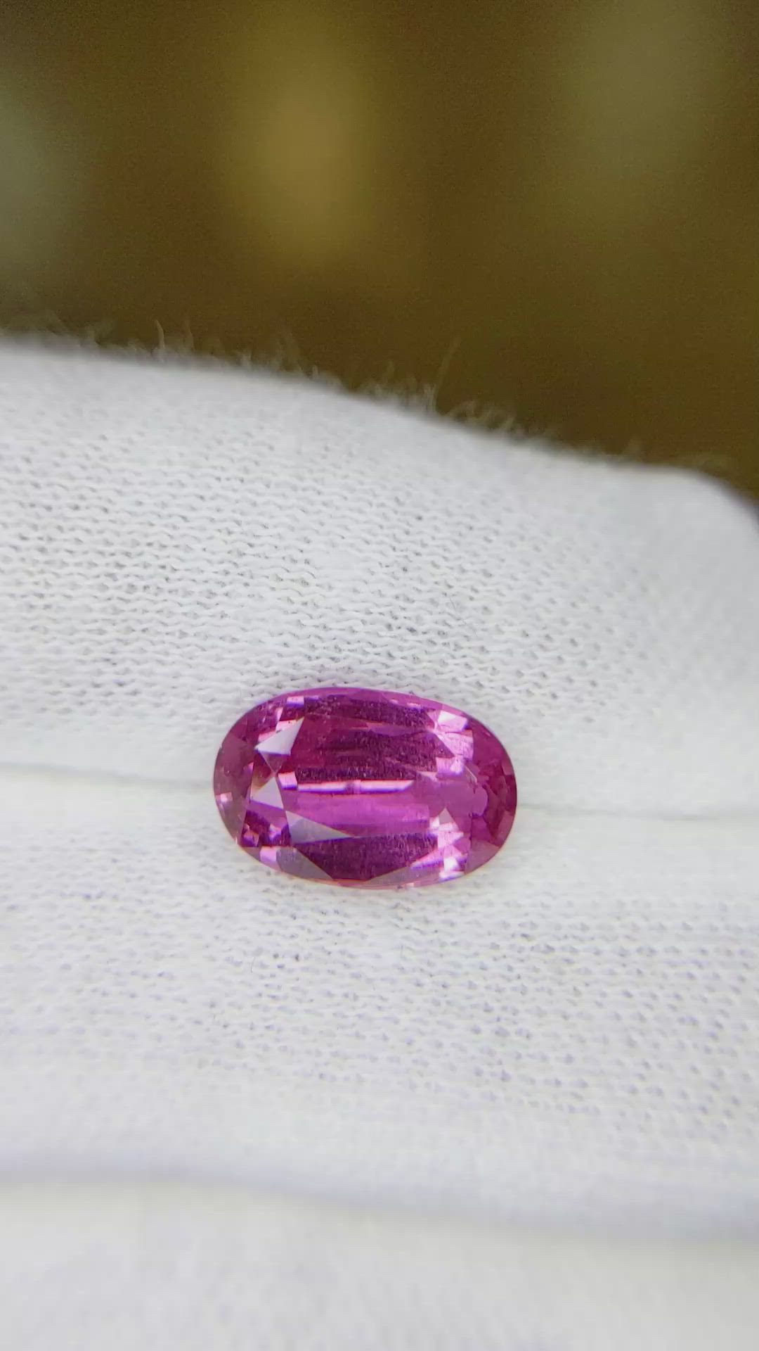 4.07 Ct. Pink Sapphire from Madagascar Size Video