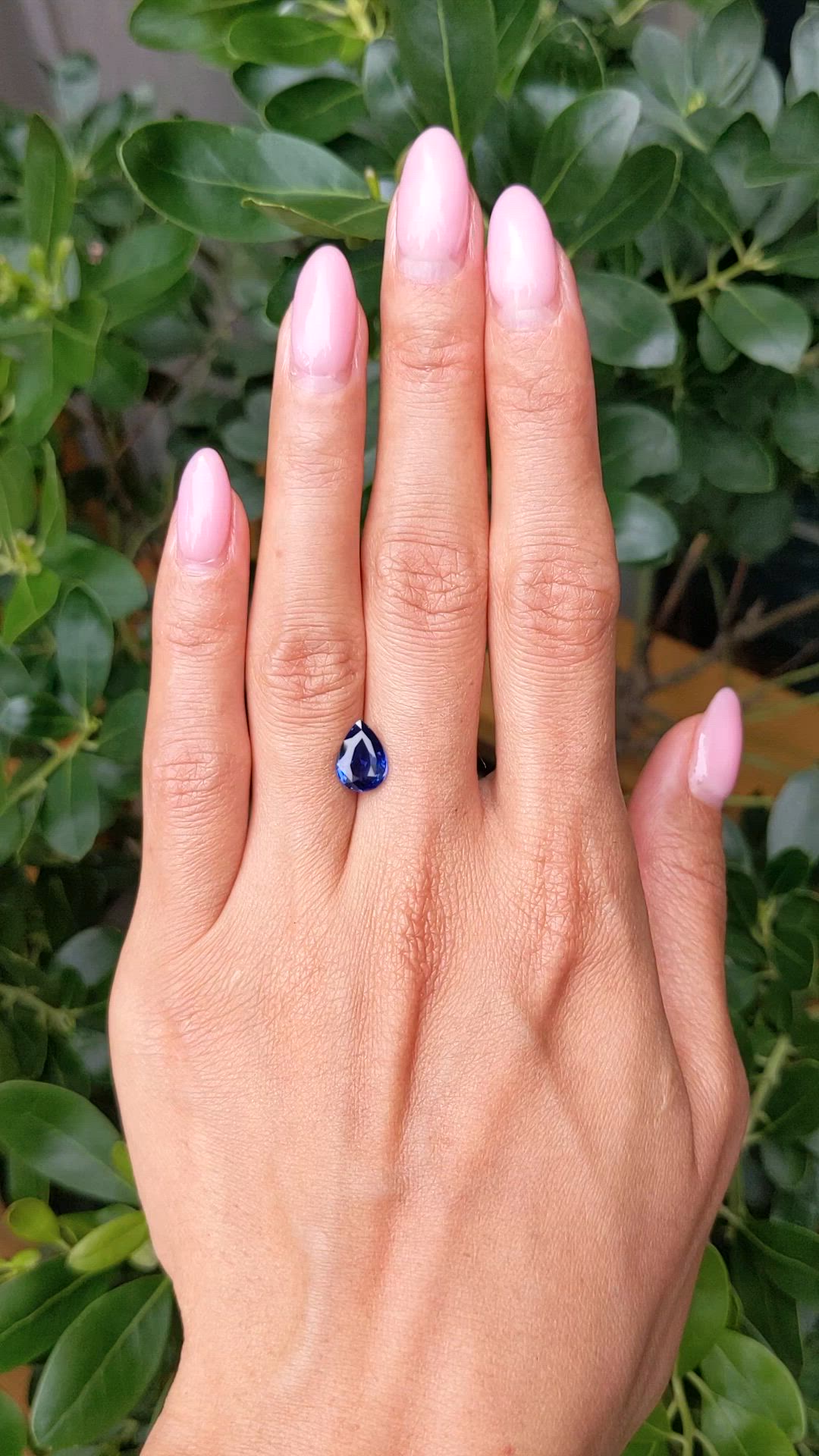 2.01 Ct. Blue Sapphire from Ceylon (Sri Lanka) Size Video