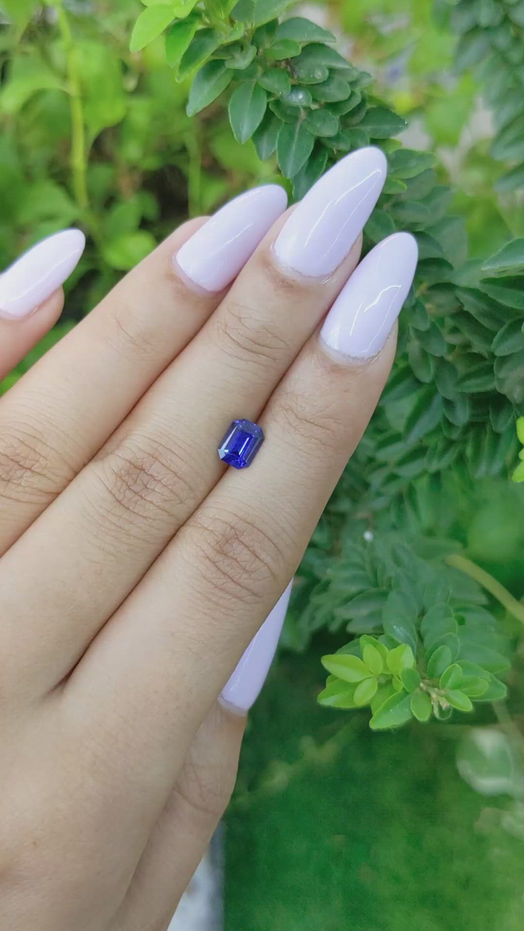 1.17 Ct. Blue Sapphire from Ceylon (Sri Lanka) Size Video