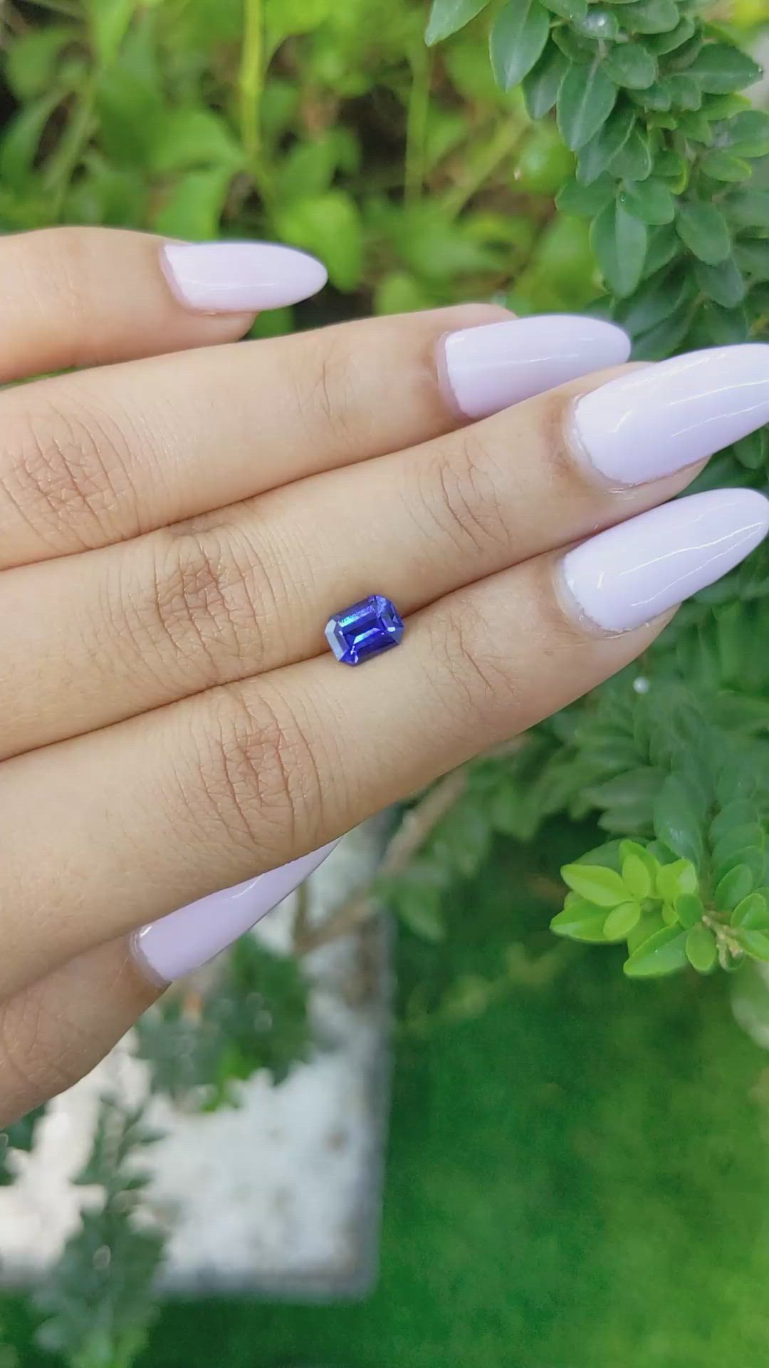 1.17 Ct. Blue Sapphire from Ceylon (Sri Lanka) Size Video