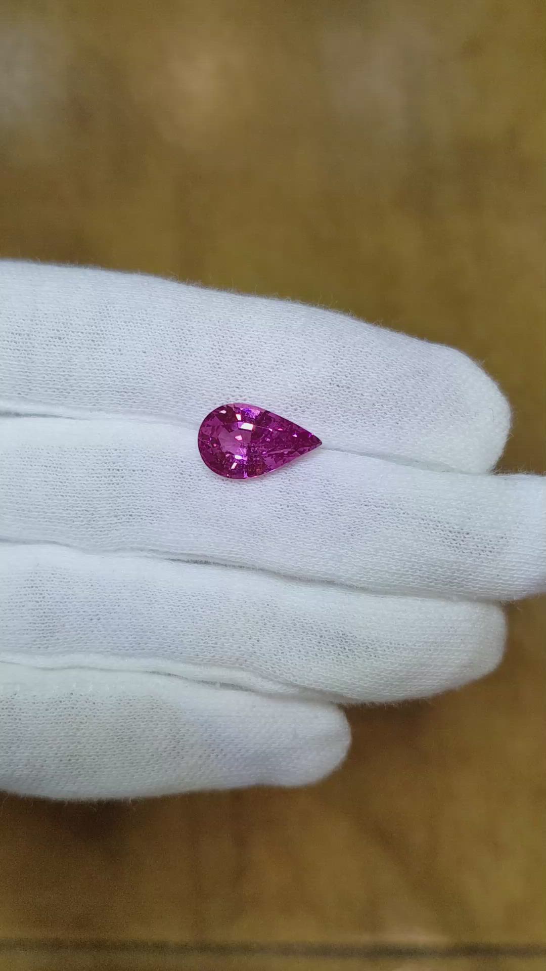 5.08 Ct. Pink Sapphire from Ceylon (Sri Lanka) Size Video