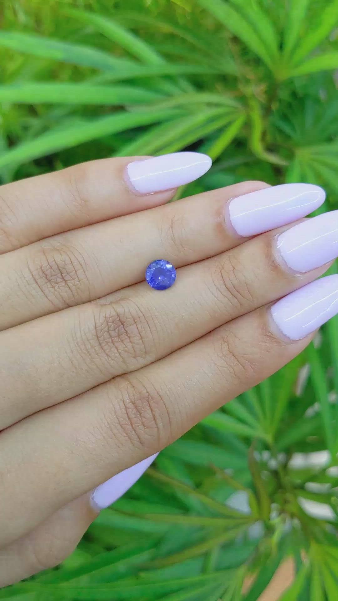 1.10 Ct. Blue Sapphire from Ceylon (Sri Lanka) Size Video