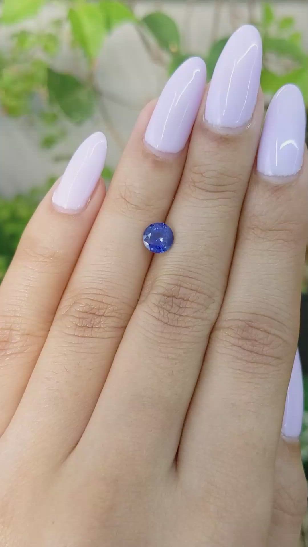 1.10 Ct. Blue Sapphire from Ceylon (Sri Lanka) Size Video