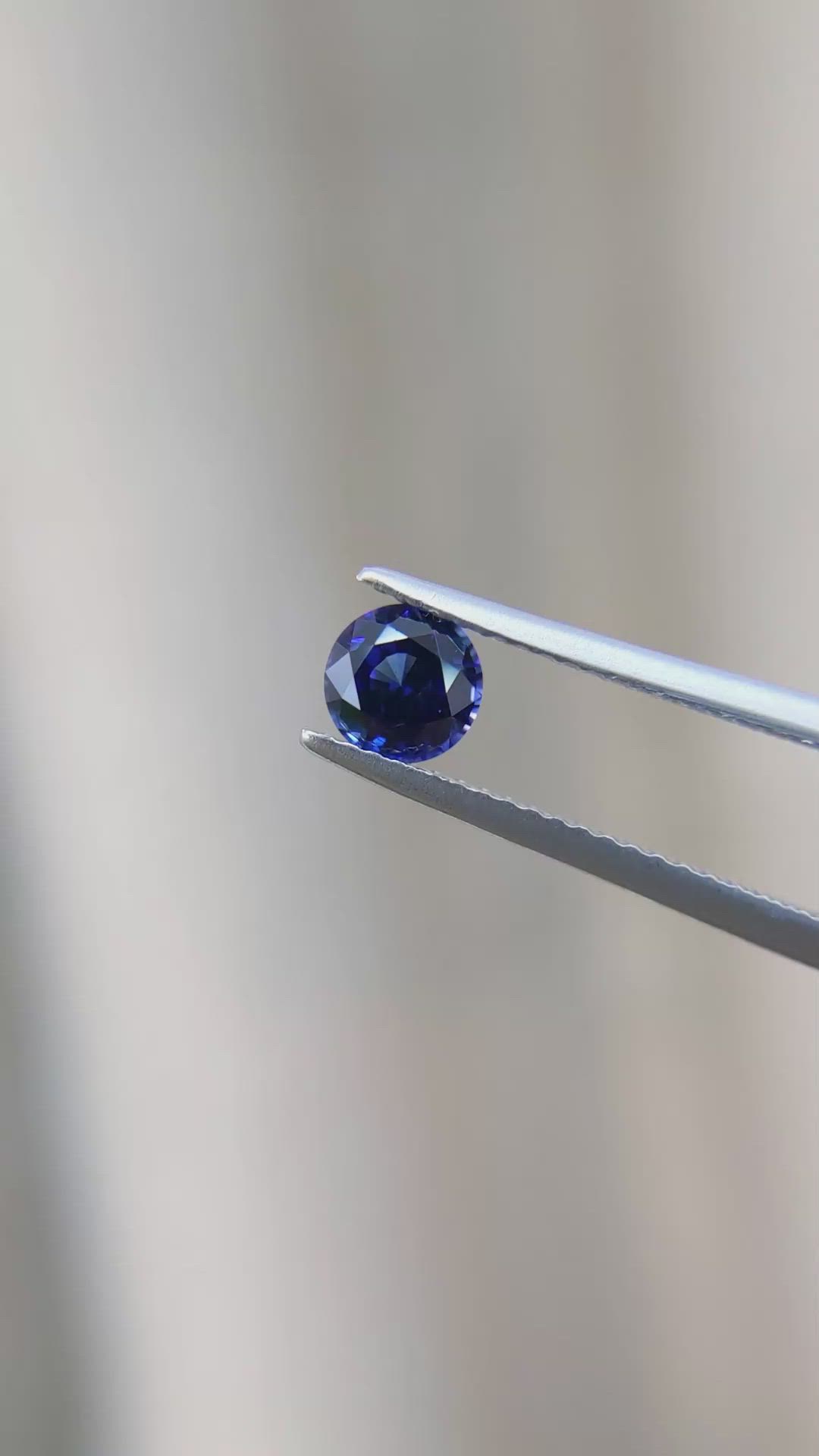 0.84 Ct. Blue Sapphire from Ceylon (Sri Lanka) Size Video