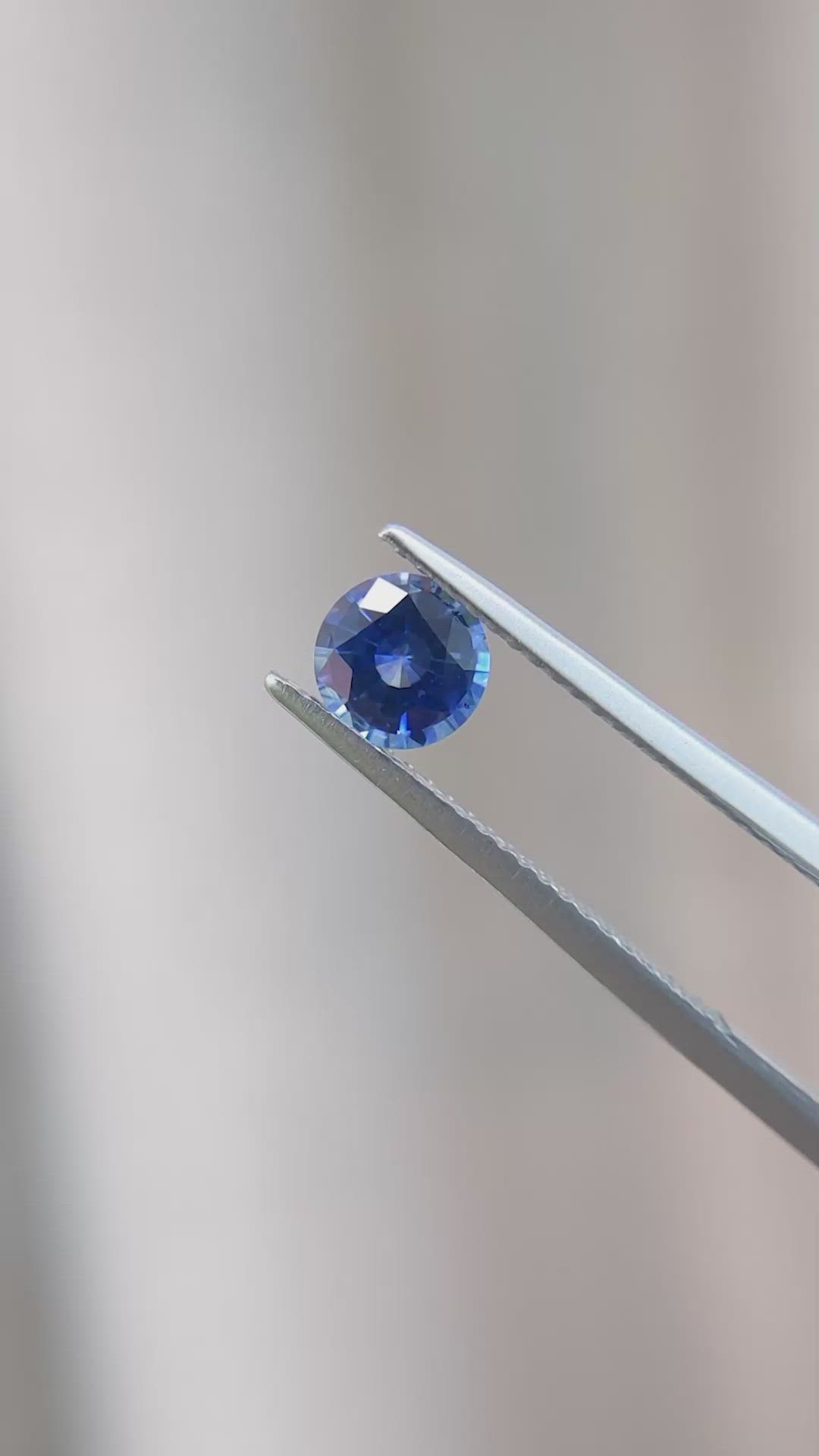 0.82 Ct. Blue Sapphire from Ceylon (Sri Lanka) Size Video