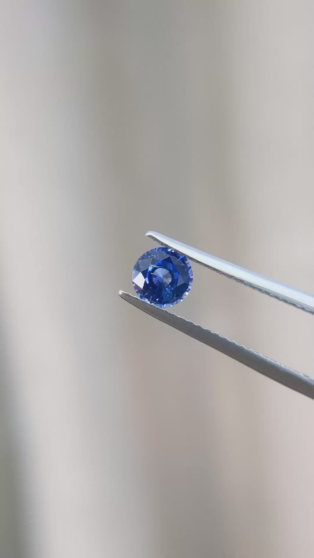 0.88 Ct. Blue Sapphire from Ceylon (Sri Lanka) Size Video