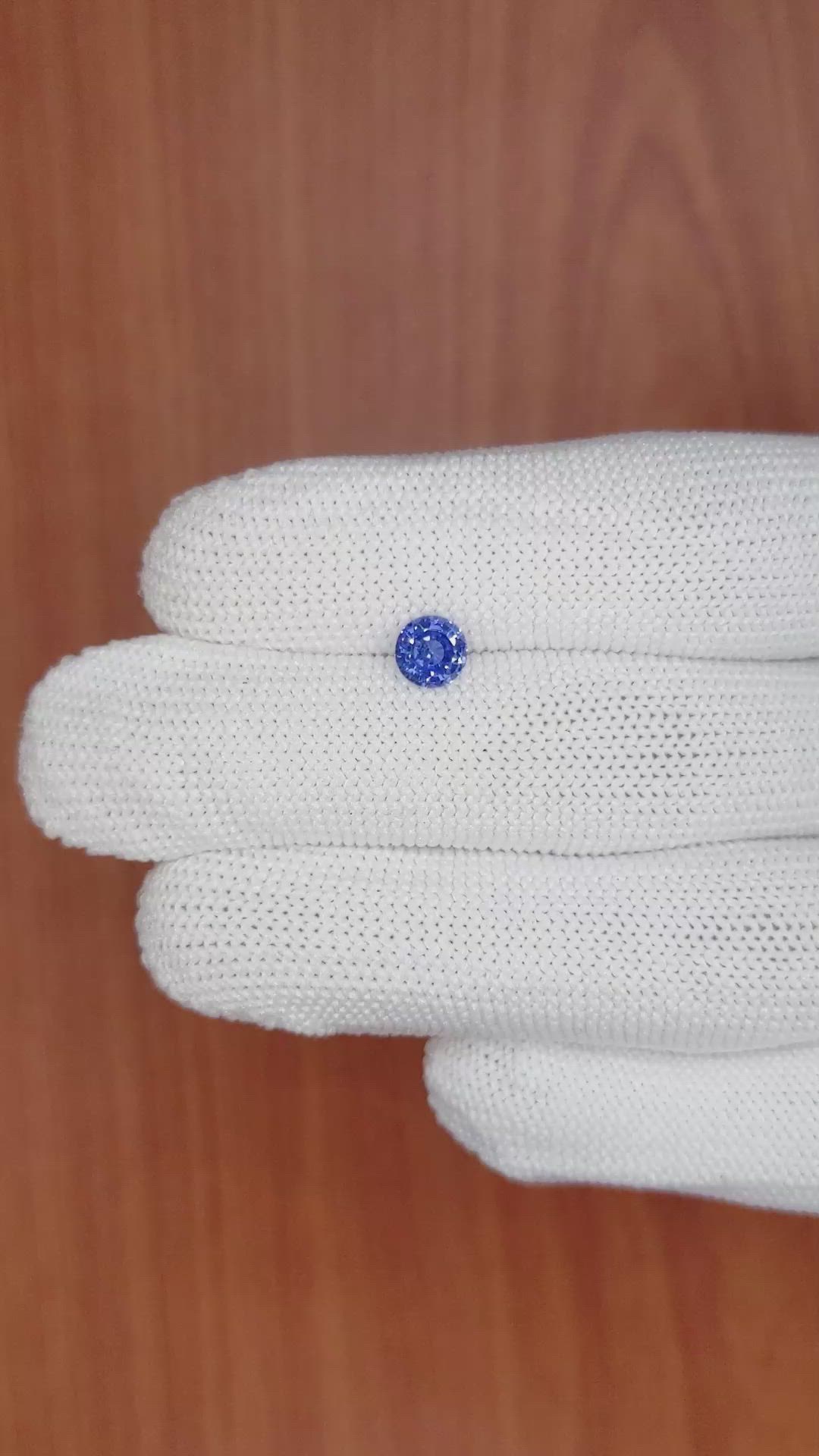0.96 Ct. Blue Sapphire from Ceylon (Sri Lanka) Size Video
