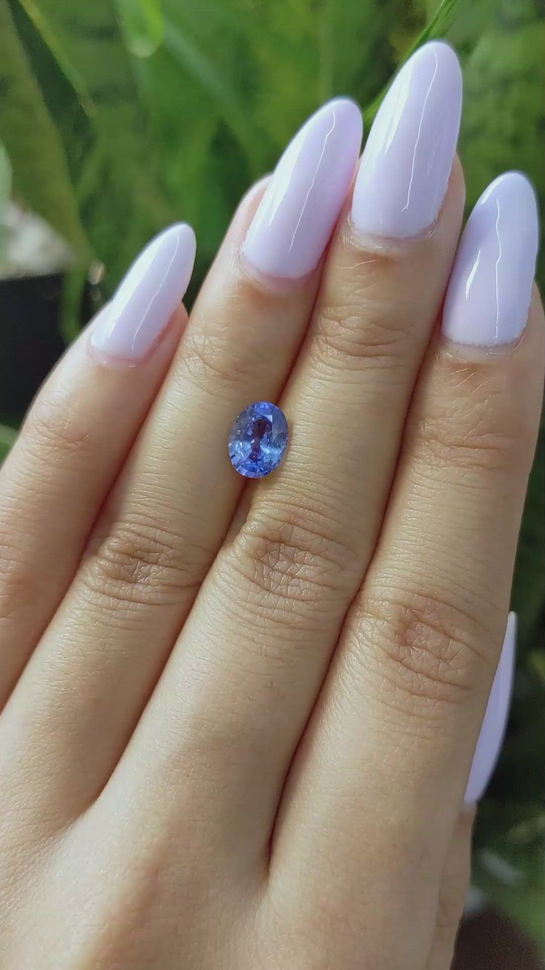 1.60 Ct. Blue Sapphire from Ceylon (Sri Lanka) Size Video