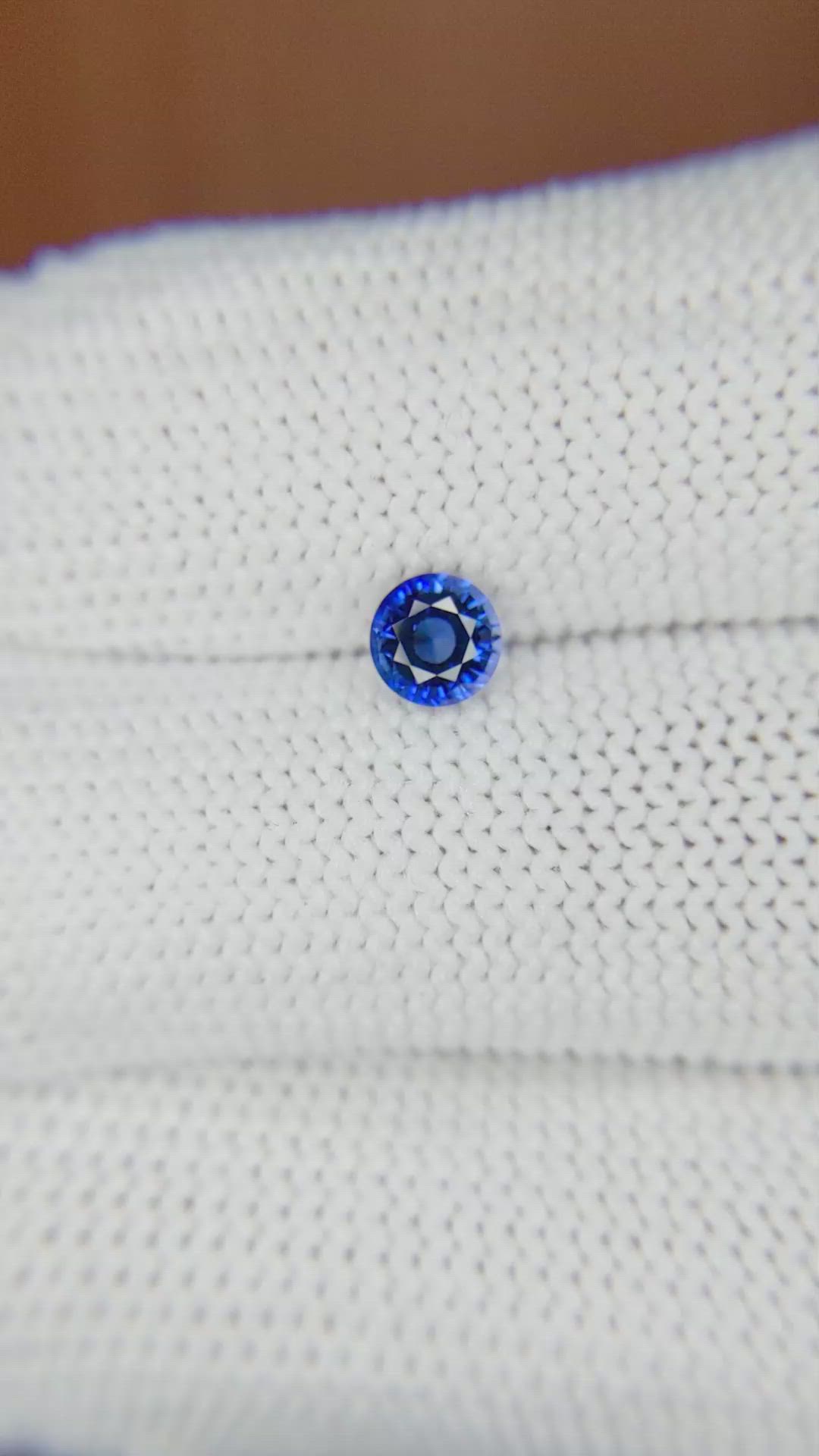 0.56 Ct. Blue Sapphire from Ceylon (Sri Lanka) Size Video