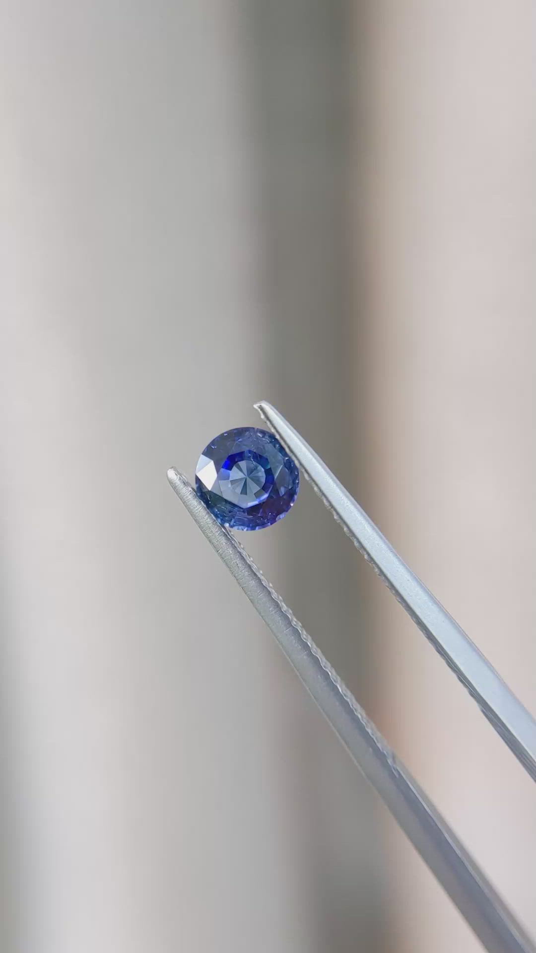 0.80 Ct. Blue Sapphire from Ceylon (Sri Lanka) Size Video