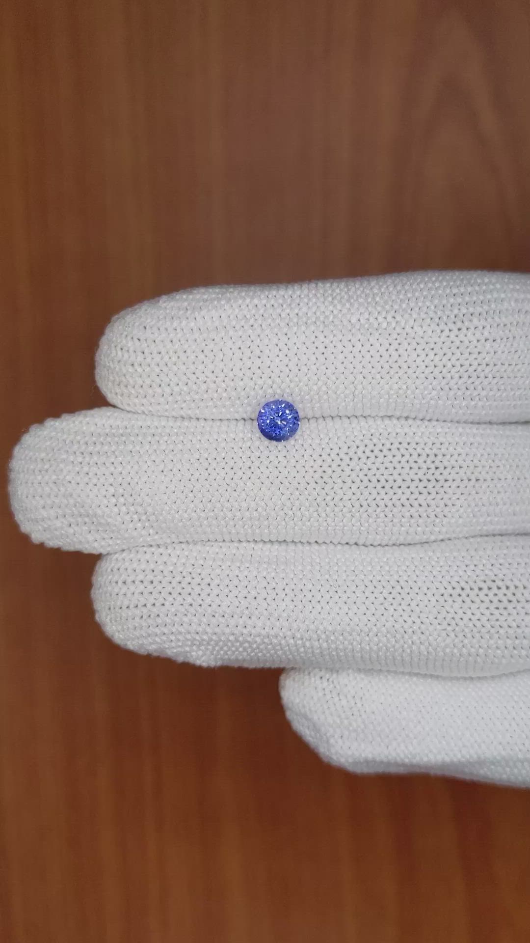 0.76 Ct. Blue Sapphire from Ceylon (Sri Lanka) Size Video