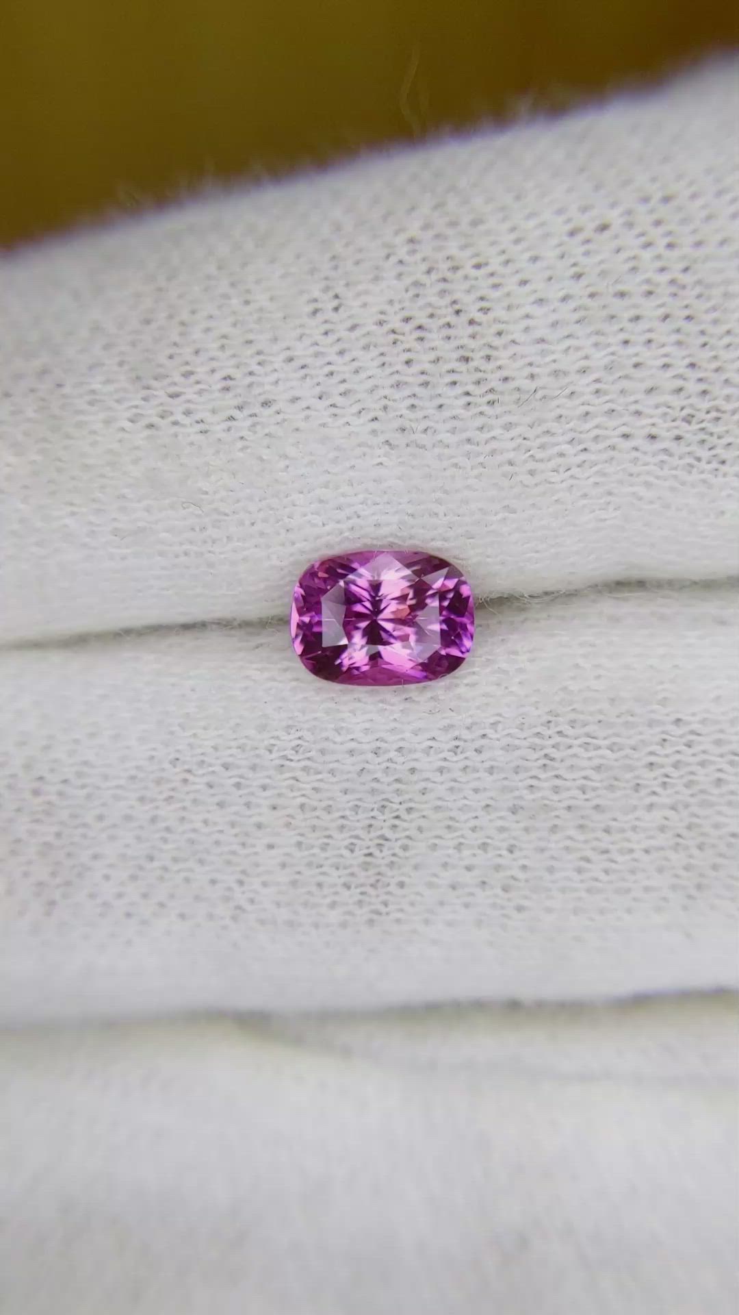 1.21 Ct. Pinkish Purple Sapphire from Ceylon (Sri Lanka) Size Video